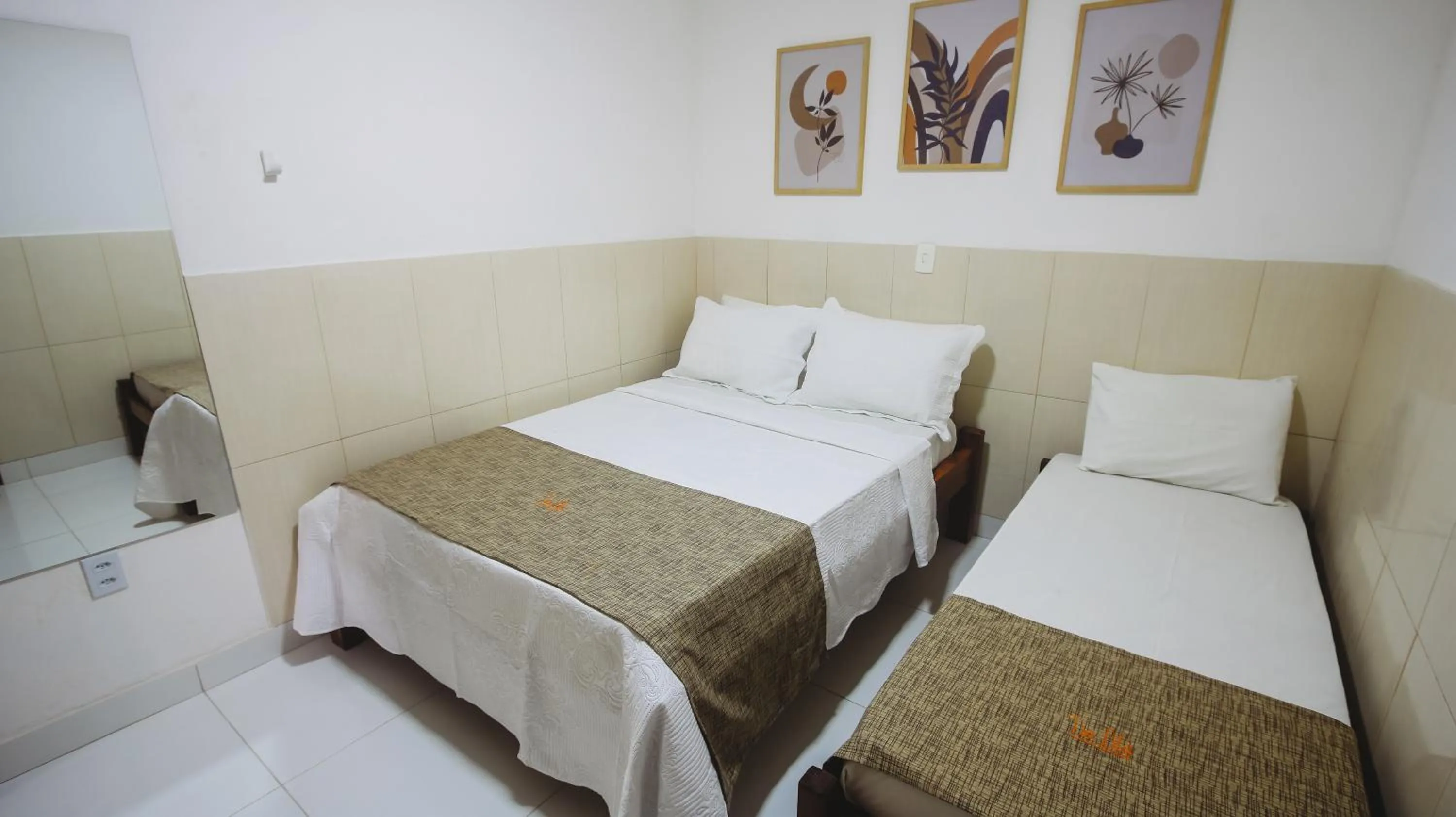 Bed in Pousada e Restaurante Tia Lita