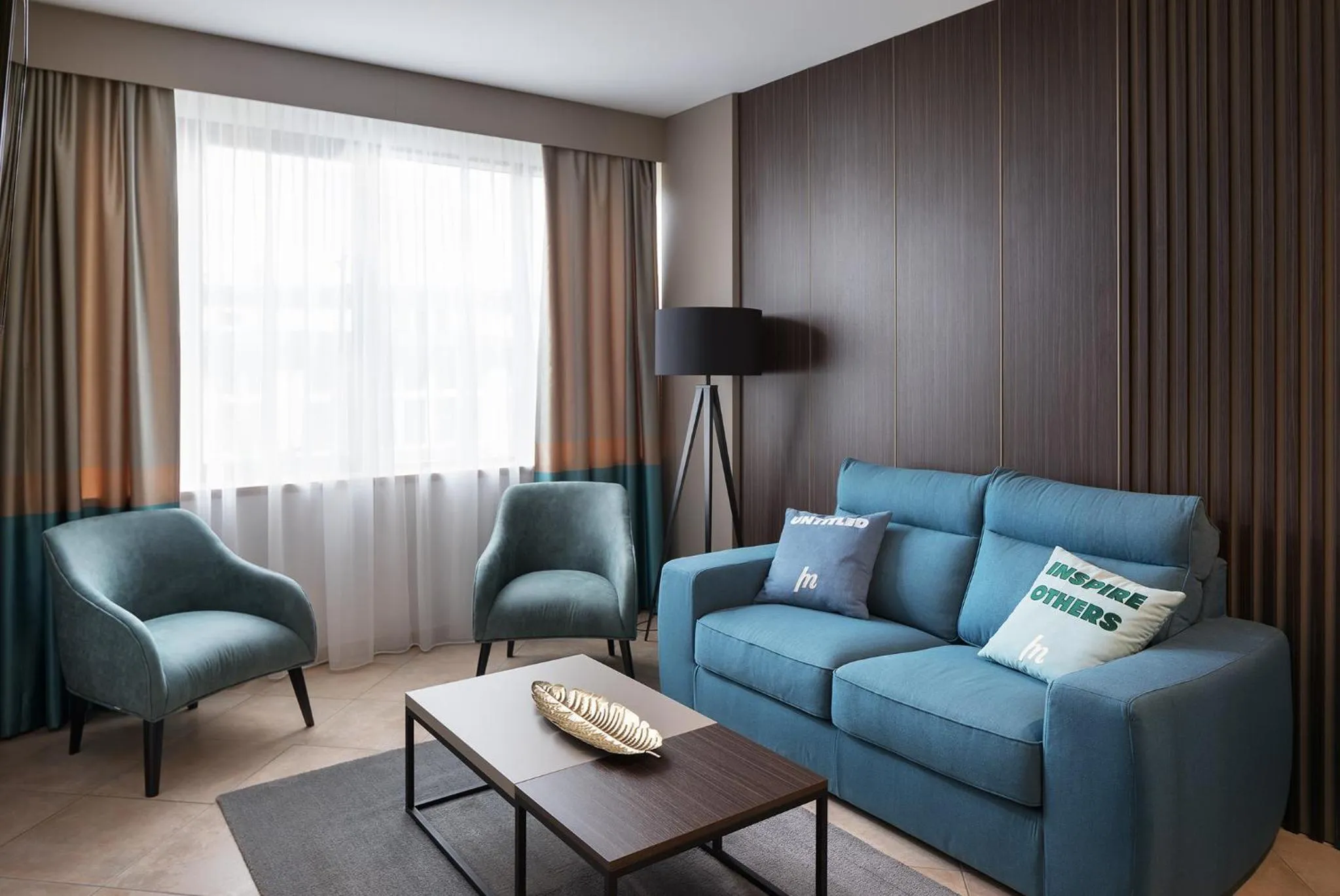 Communal lounge/ TV room in SeePark Hotel Murten