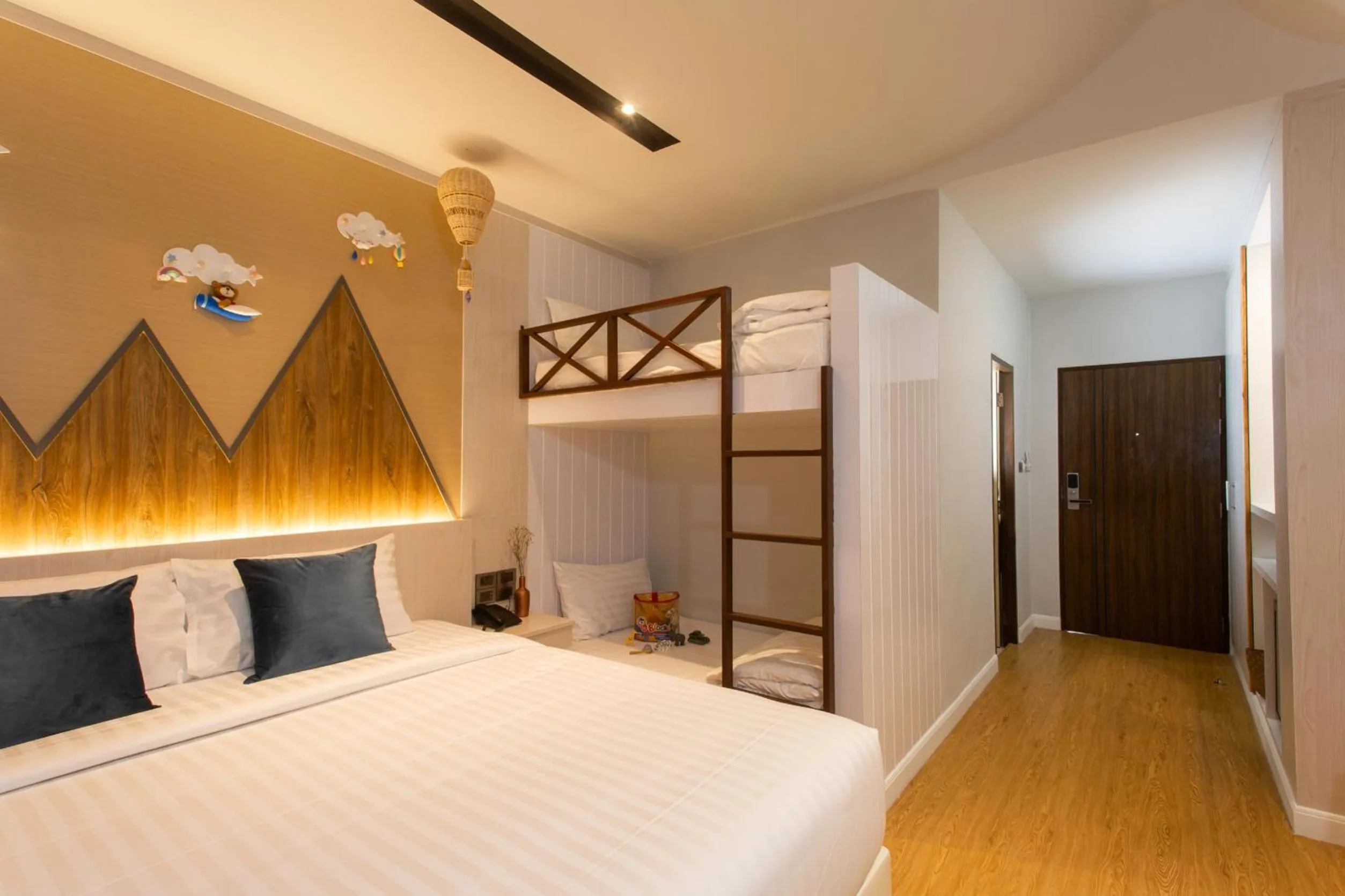 Bed in The Canale Samui Resort