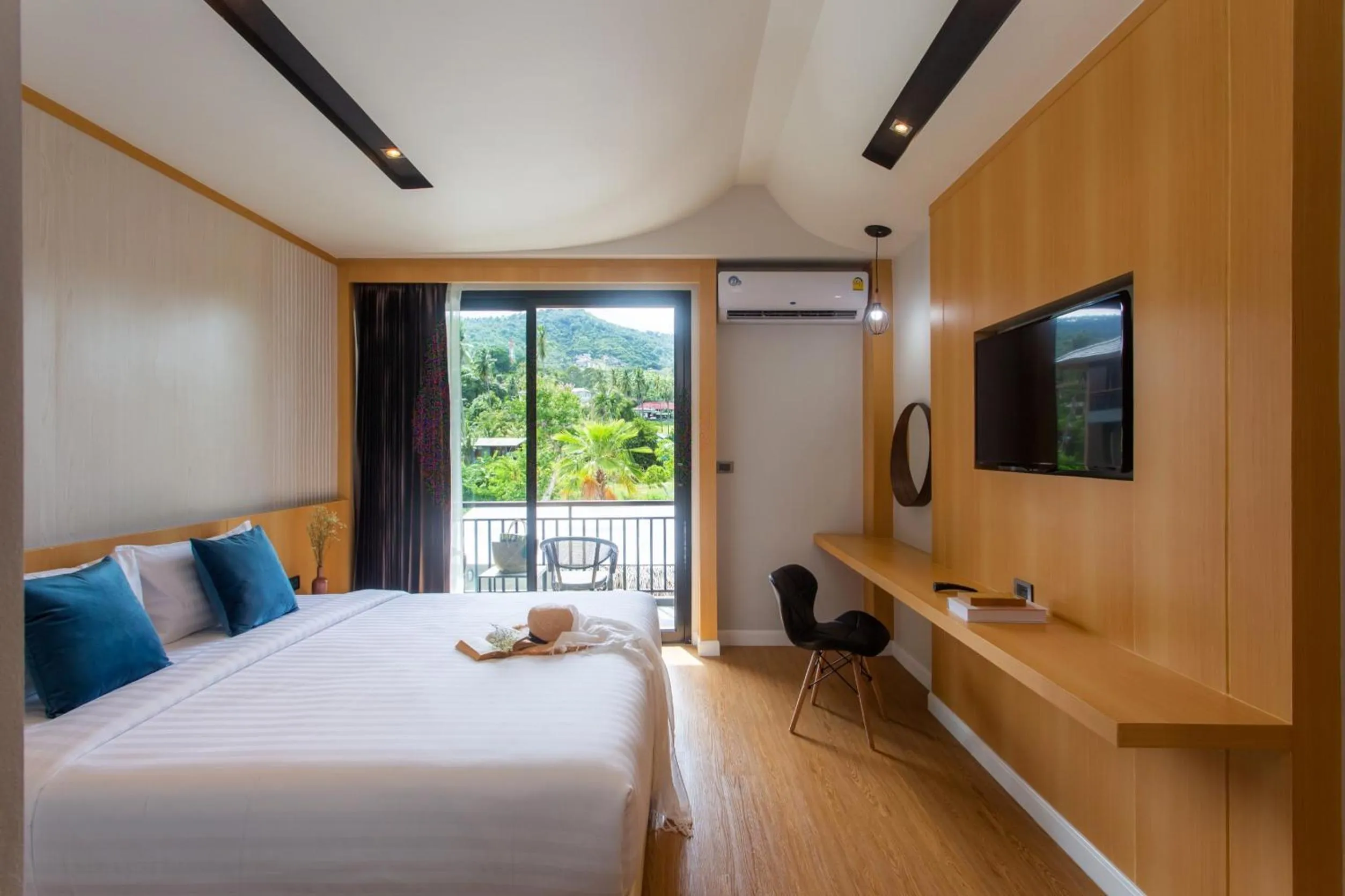 Bed in The Canale Samui Resort