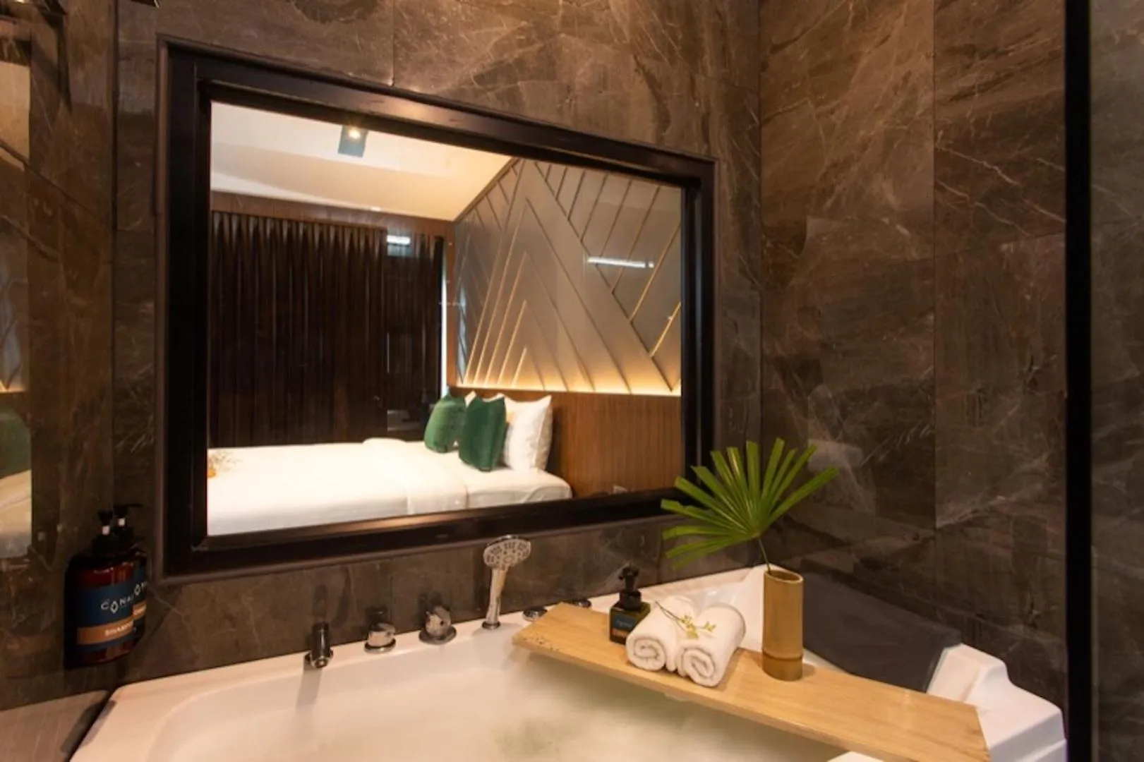 Bed in The Canale Samui Resort