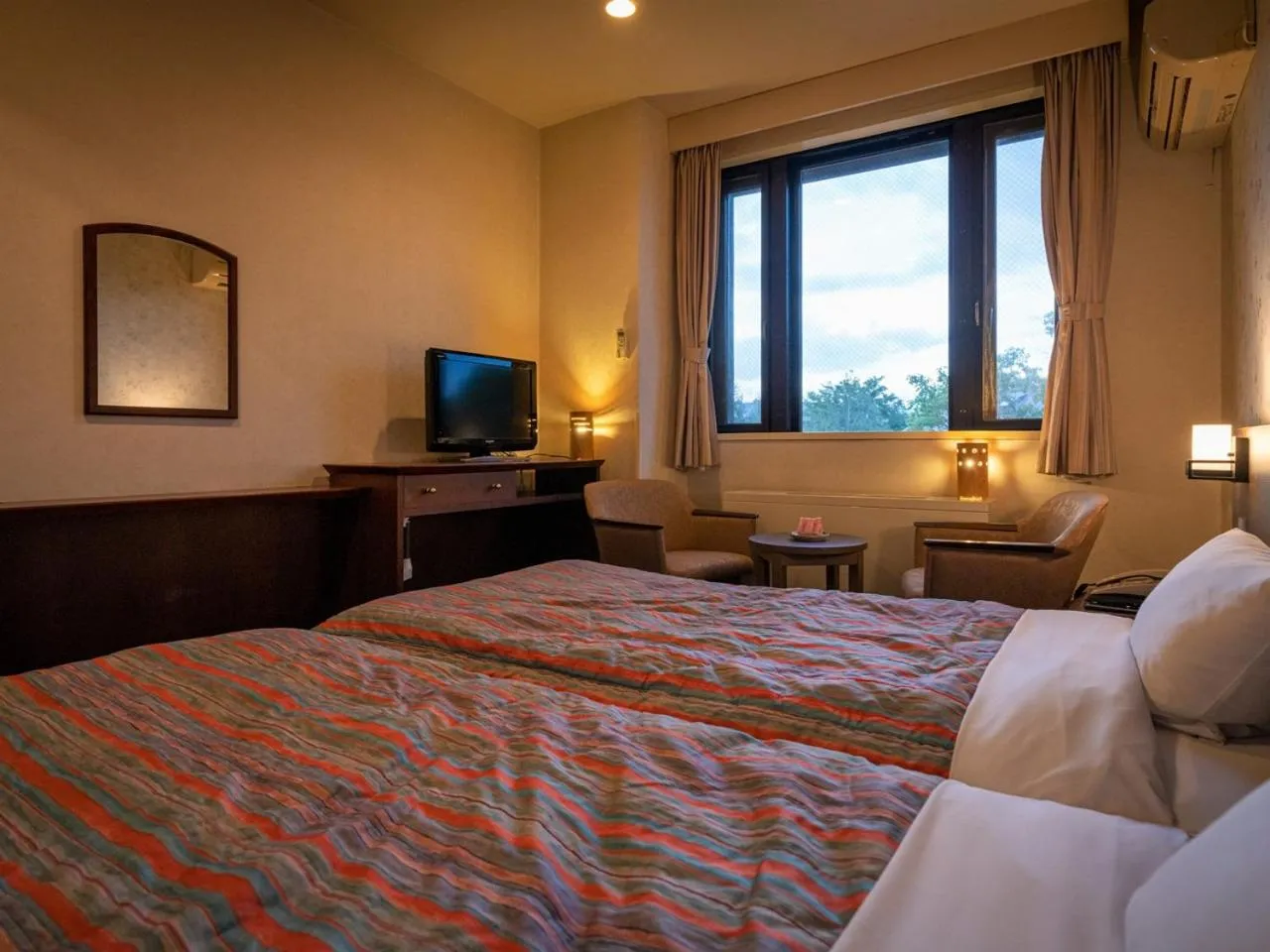 Bed in Appikogen Mori no Hotel