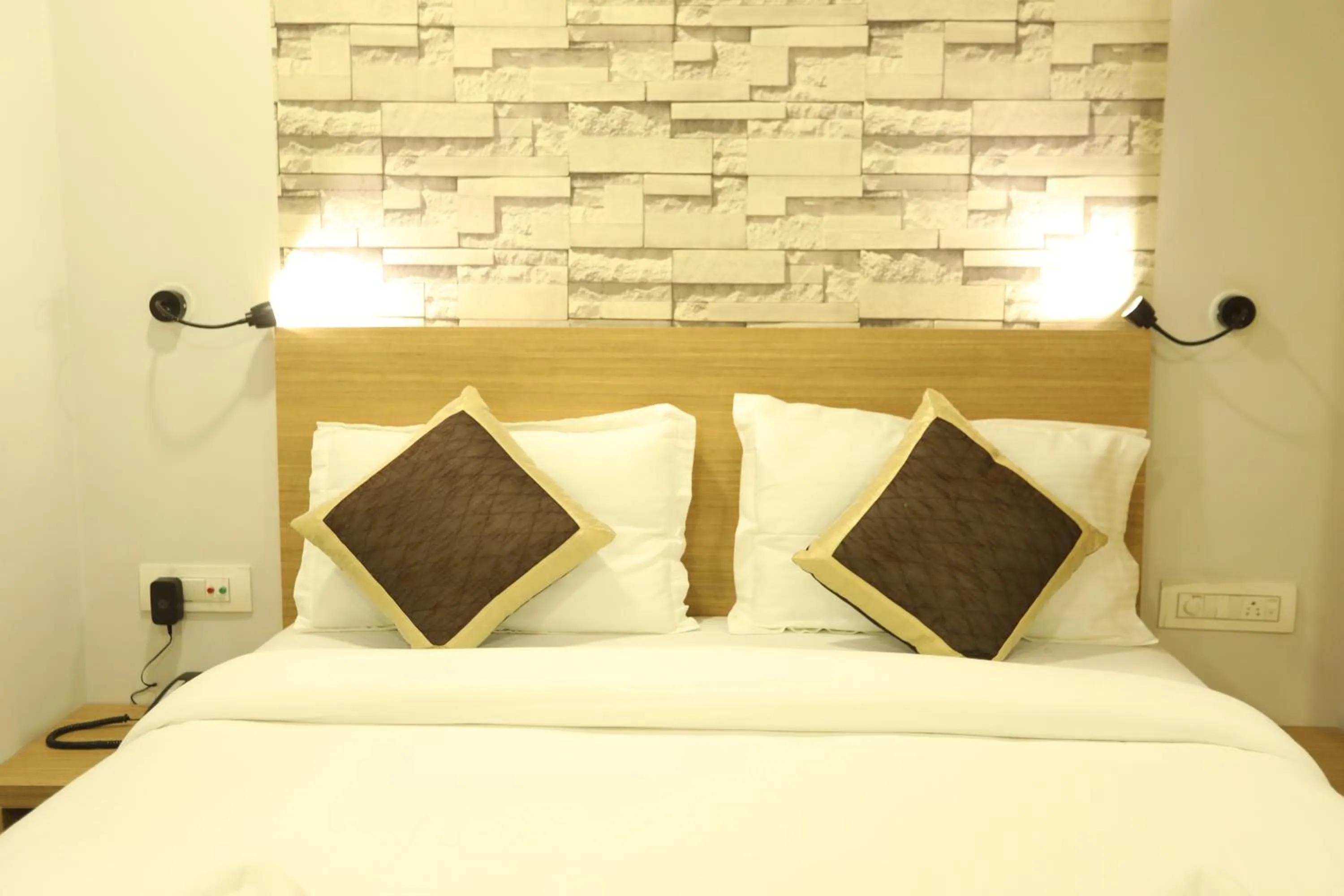 Bed in VIPs Hotel Olive