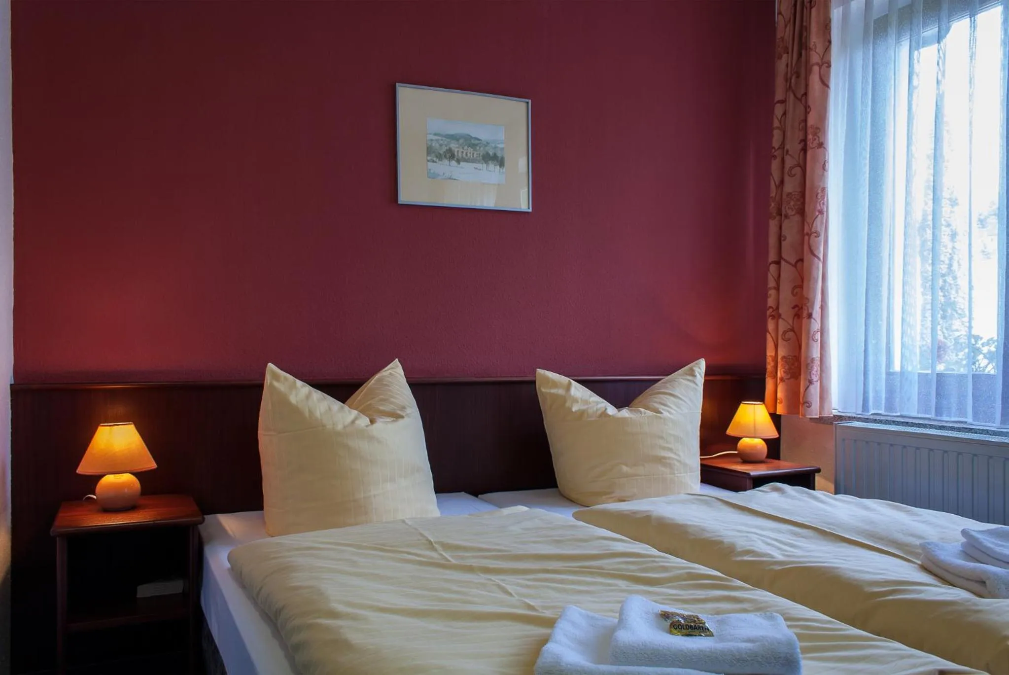 Bedroom, Bed in Landhotel Alt-Jocketa