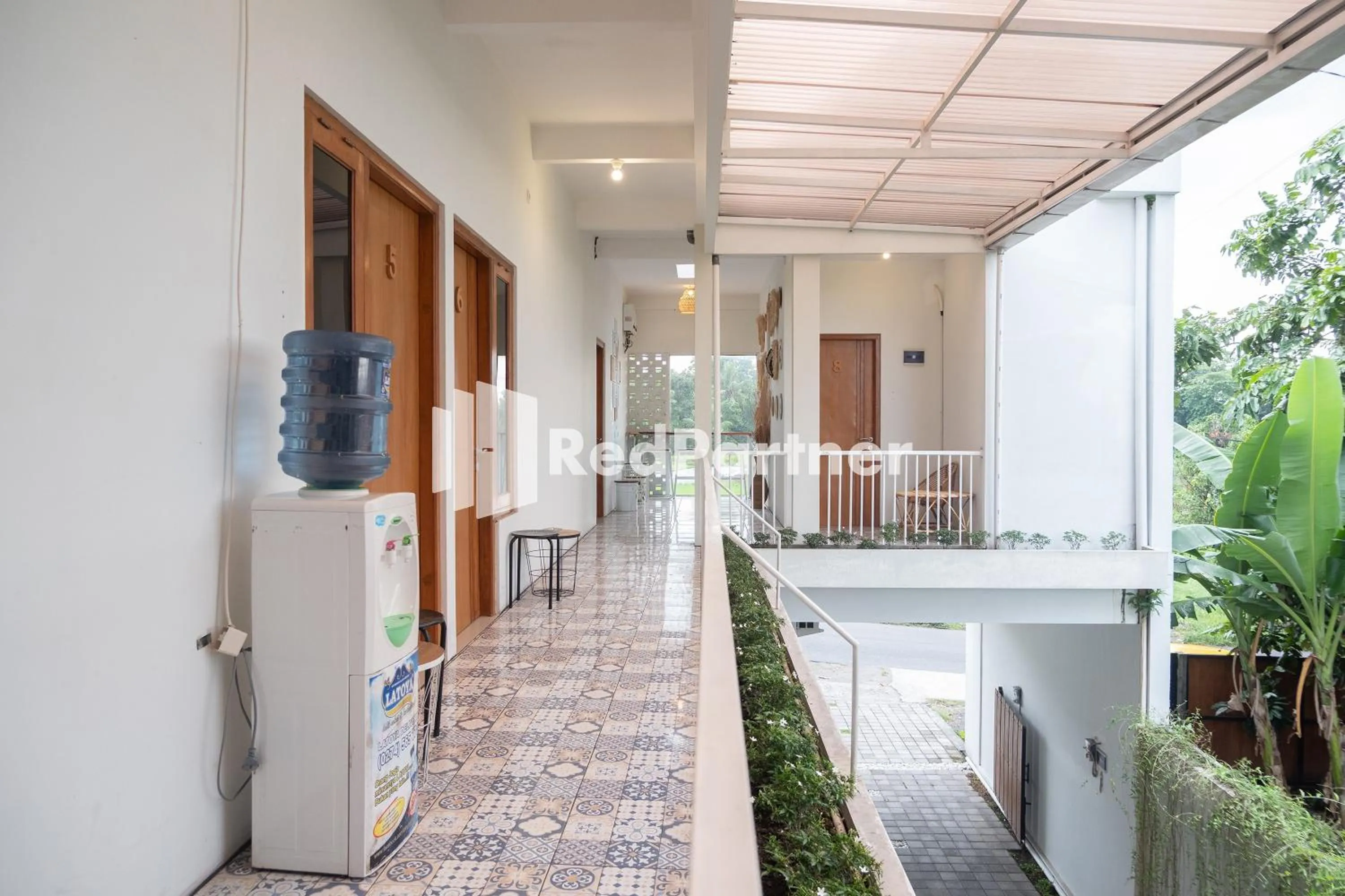 Balcony/Terrace in Twin House near UII Yogyakarta Mitra RedDoorz