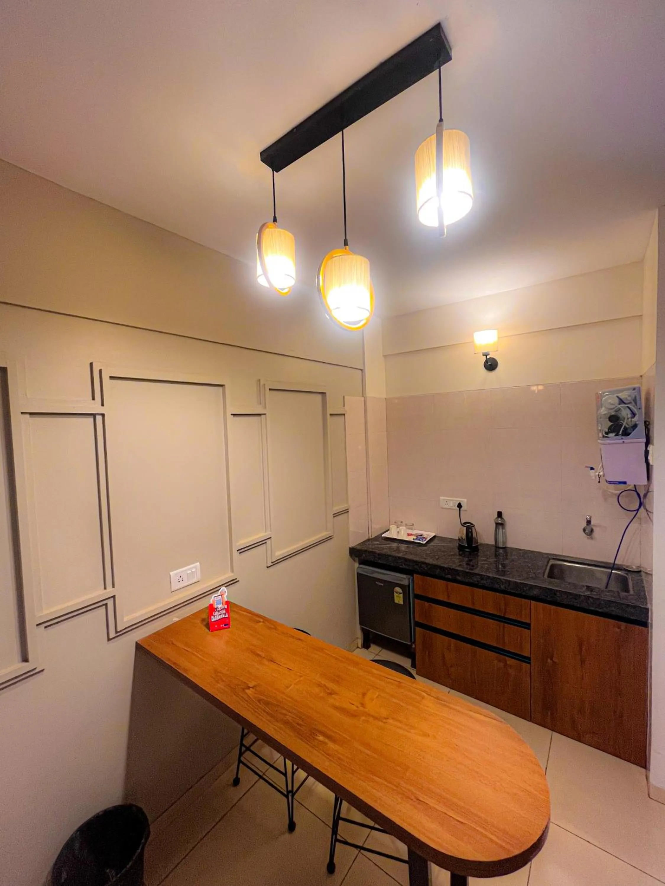 Kitchen or kitchenette in Pushpam Sanskruti Resort Karjat