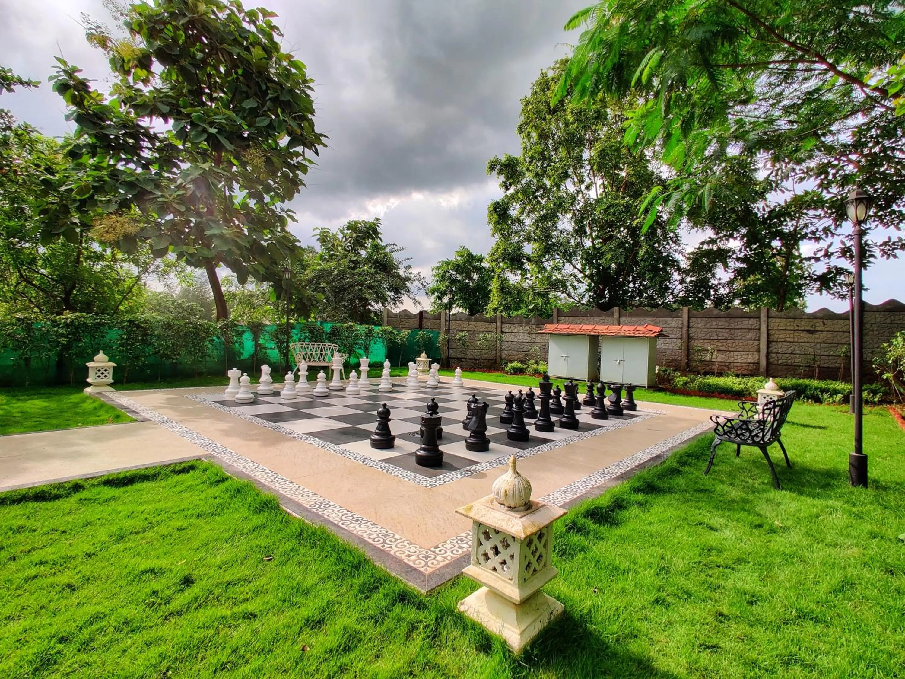 Garden view in Pushpam Sanskruti Resort Karjat