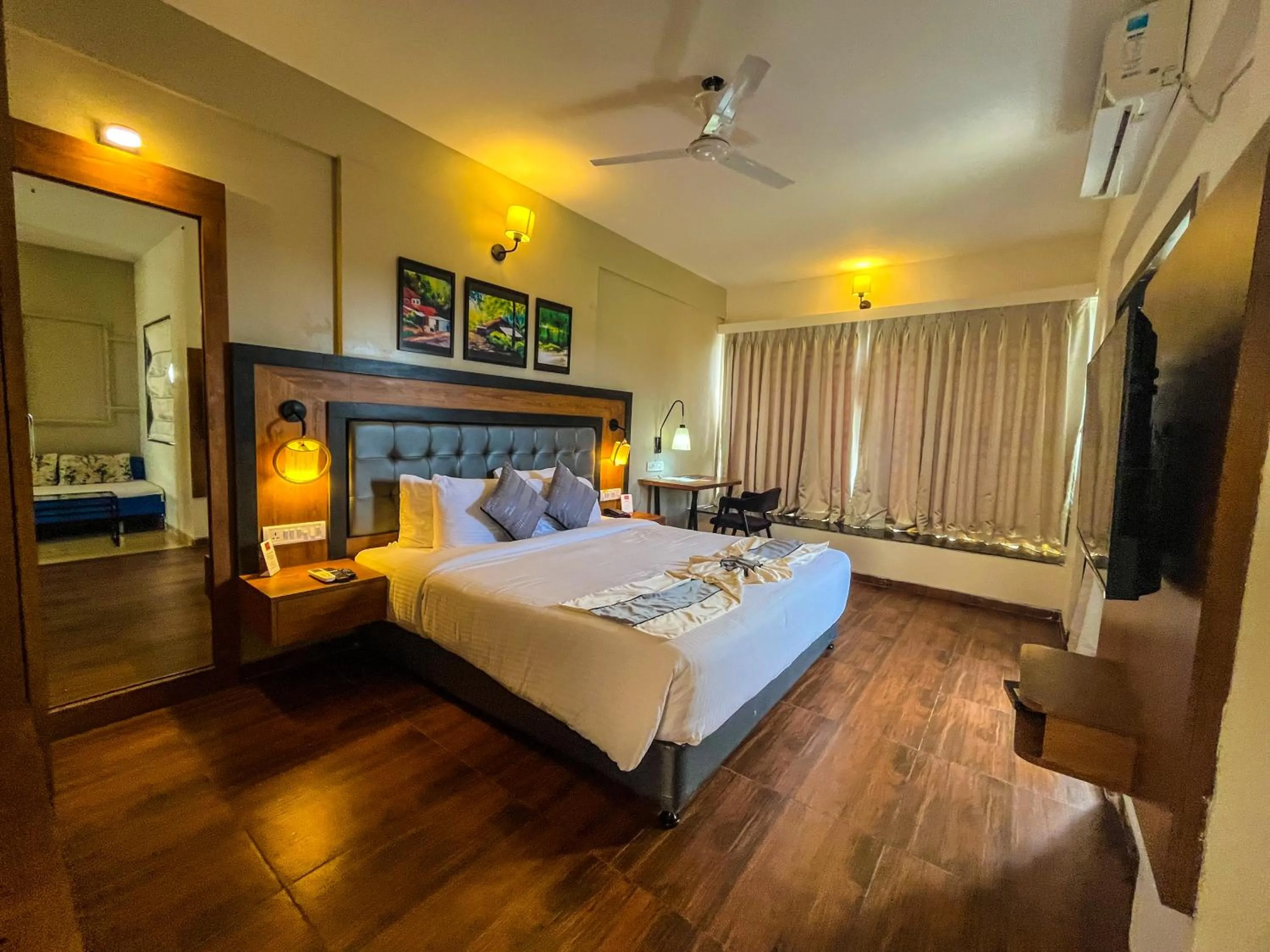 Bed in Pushpam Sanskruti Resort Karjat