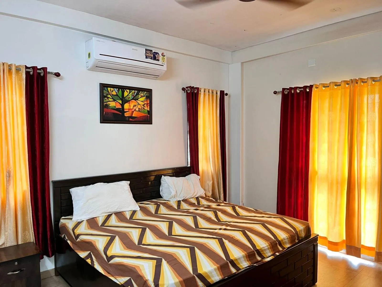 Bed in Pushpam Sanskruti Resort Karjat