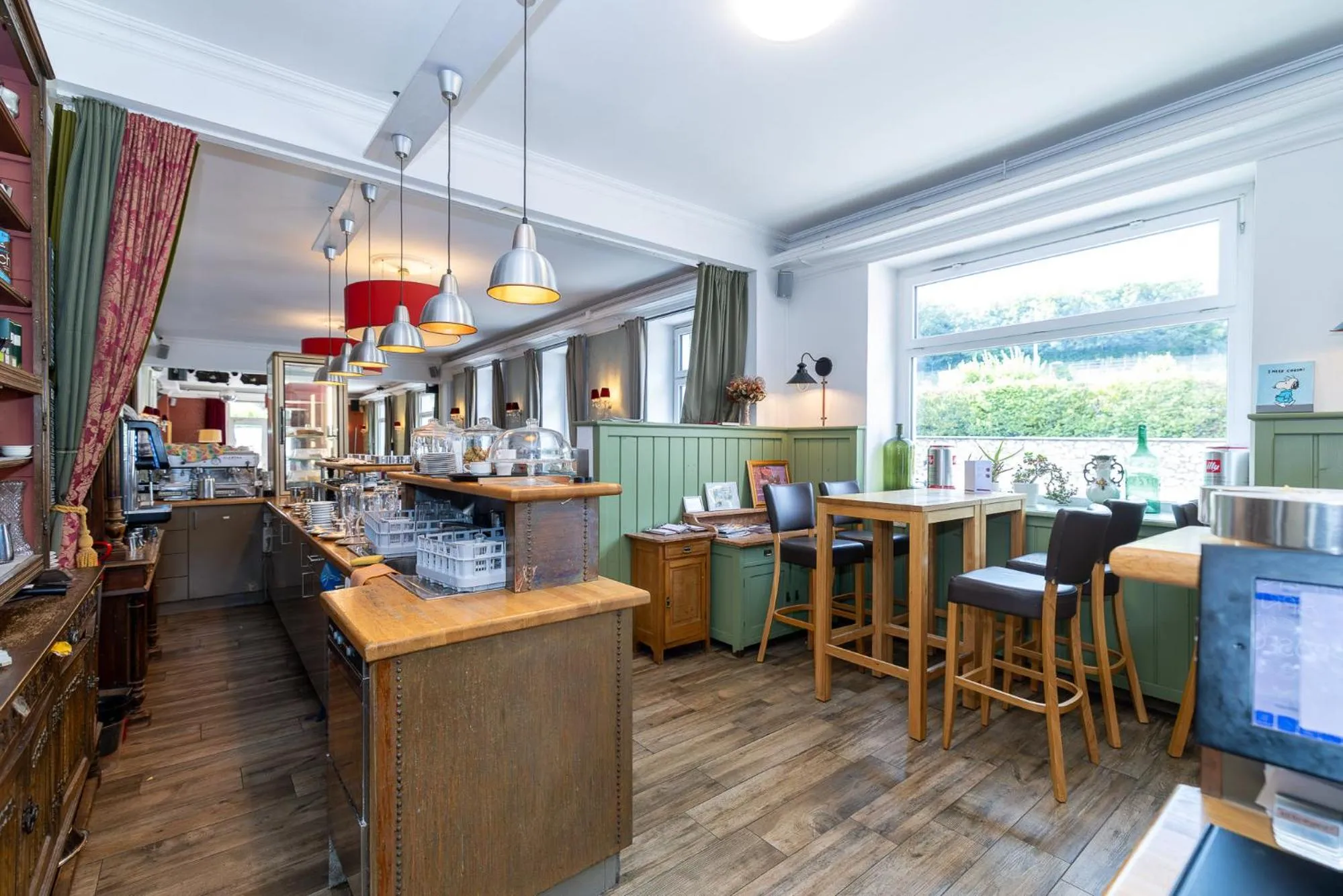 Lounge or bar in Corso, Zimmer & Cafe, Hotel Garni