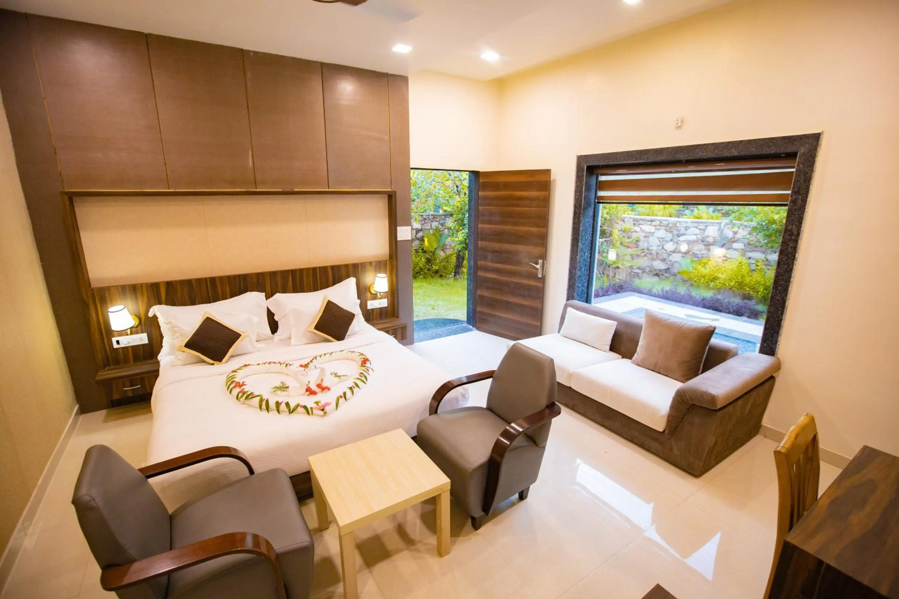 Bed in Nature Village Resort