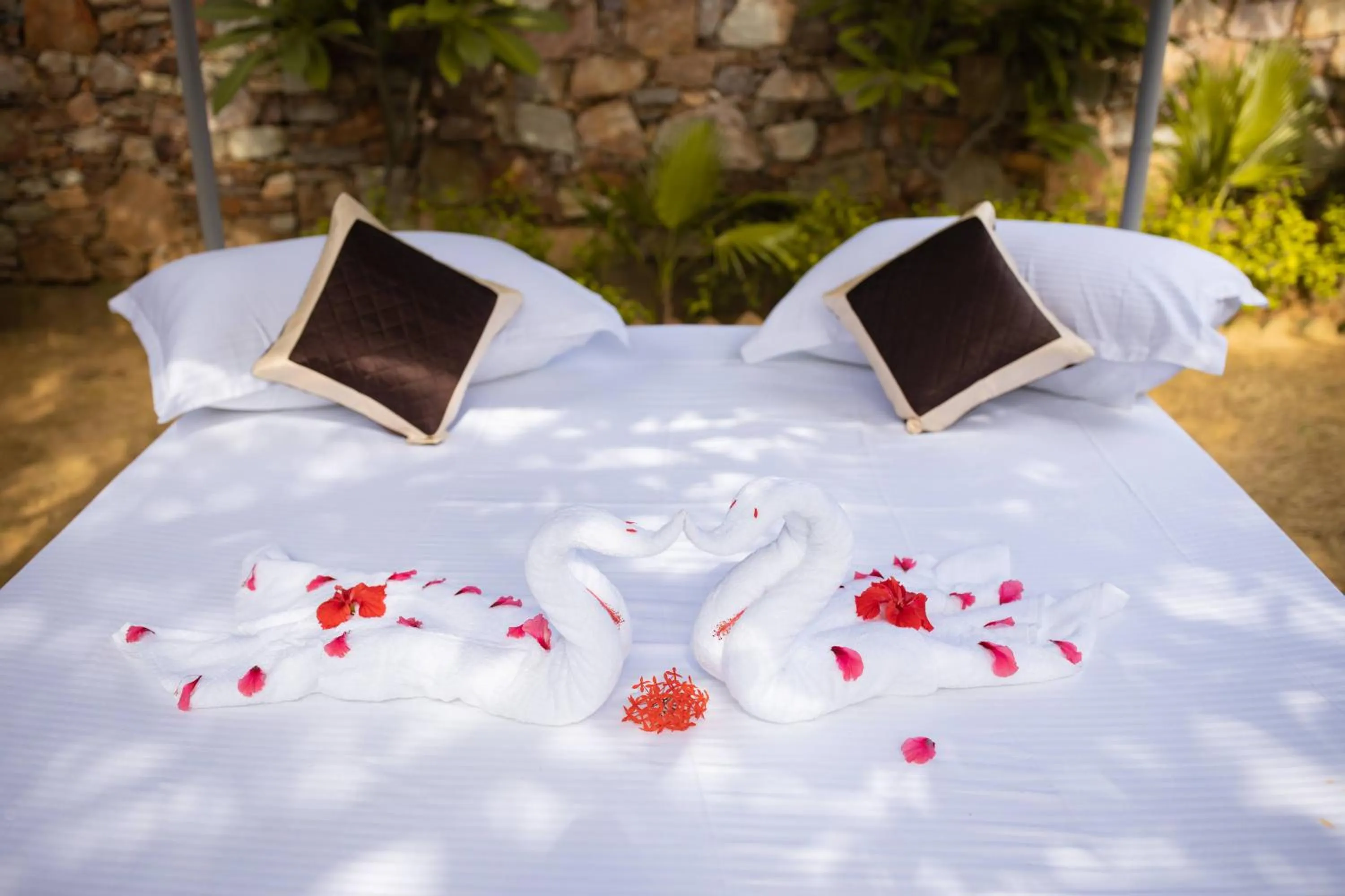 Bed in Nature Village Resort