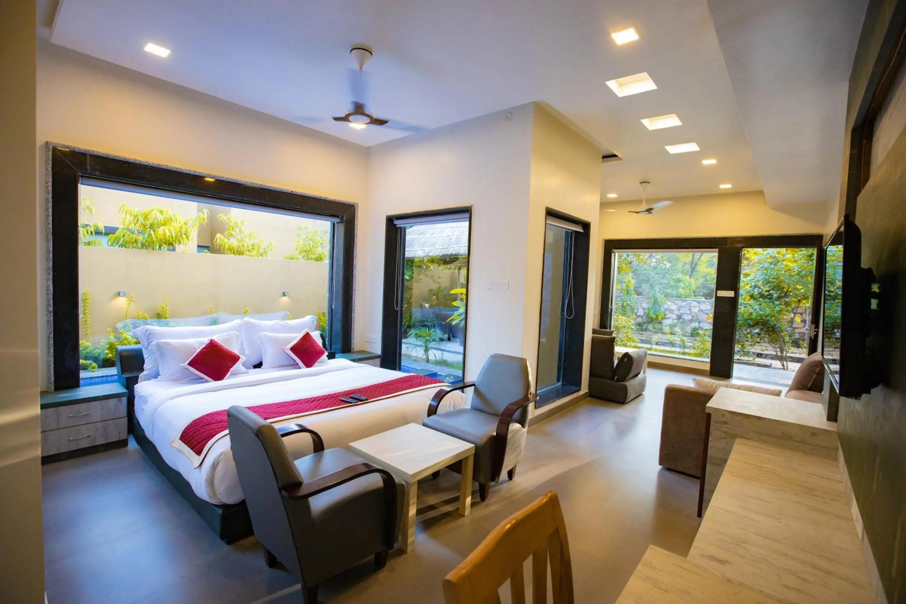 Bed in Nature Village Resort