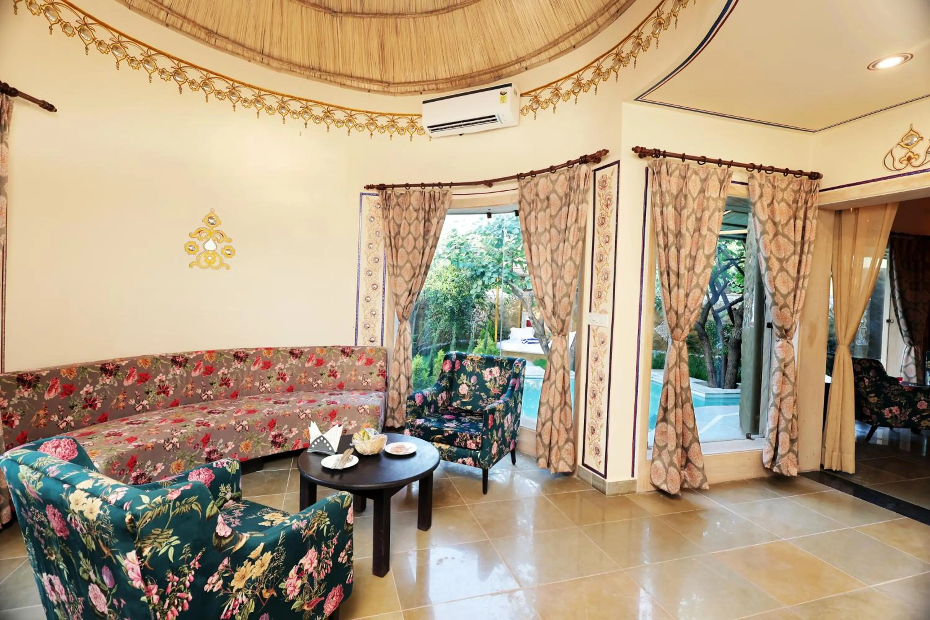 Seating area in Nature Village Resort