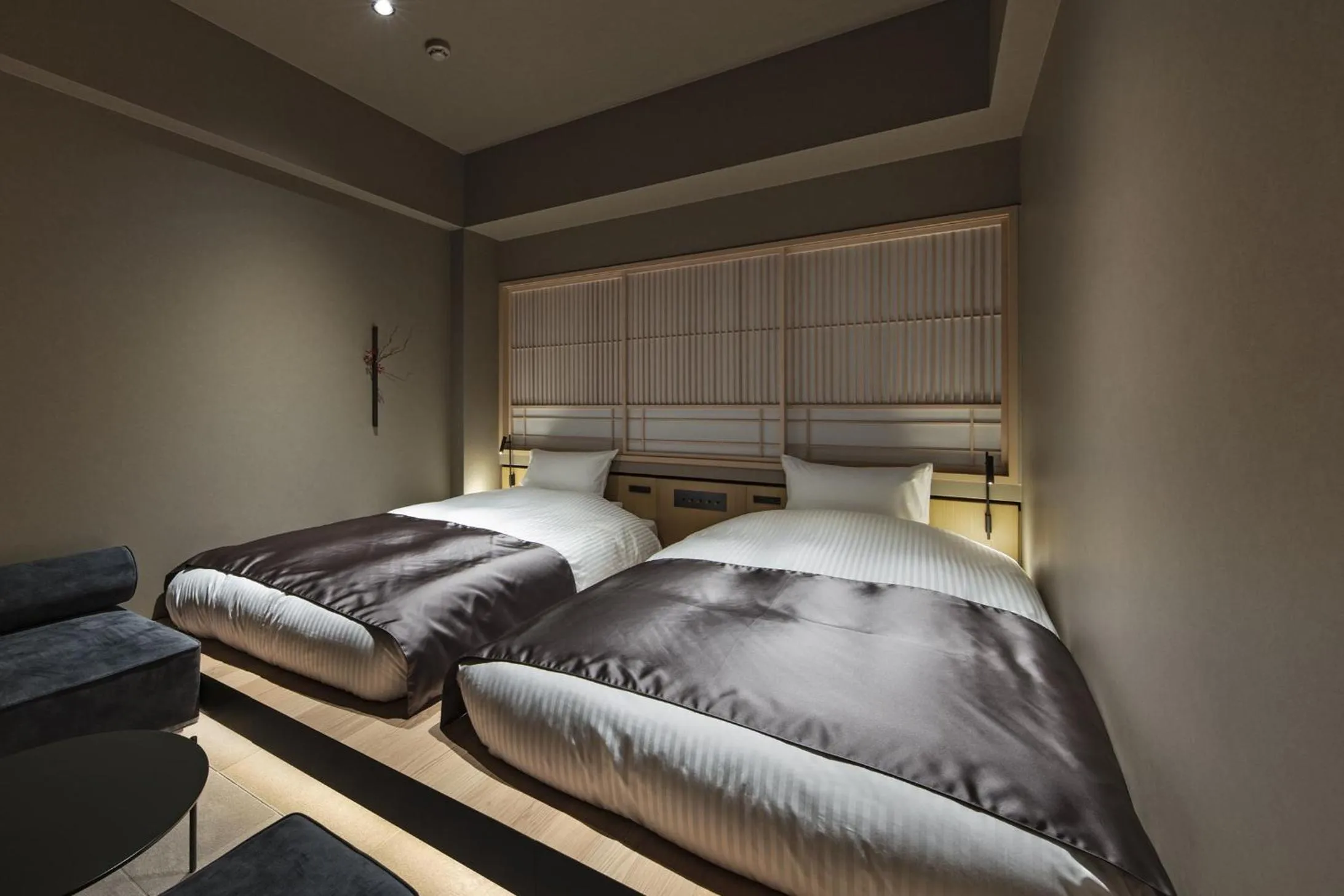 Bed in hotel tou nishinotoin kyoto