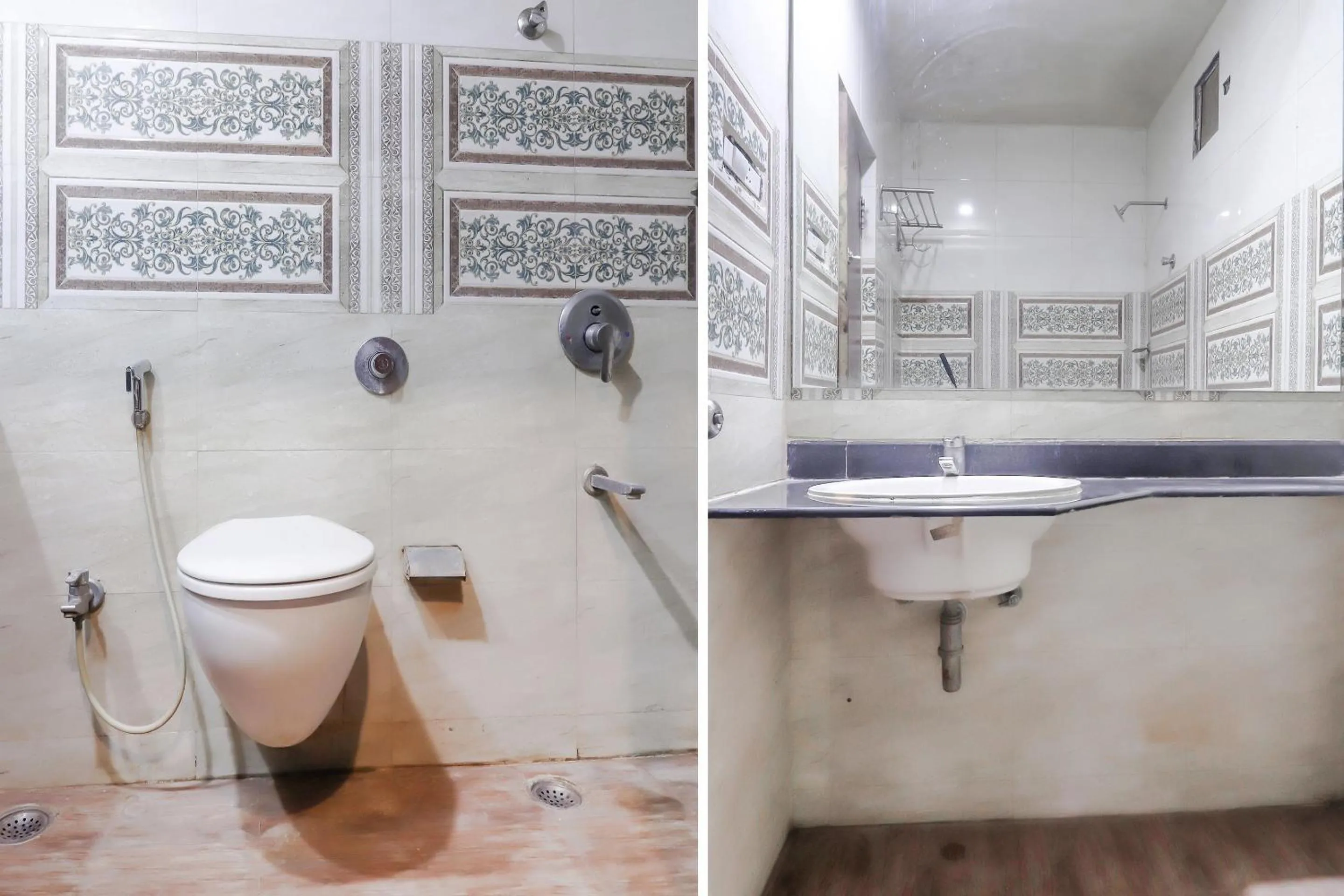 Bathroom in Hotel O Grandeur By orbit Hotels Near Chennai shopping mall