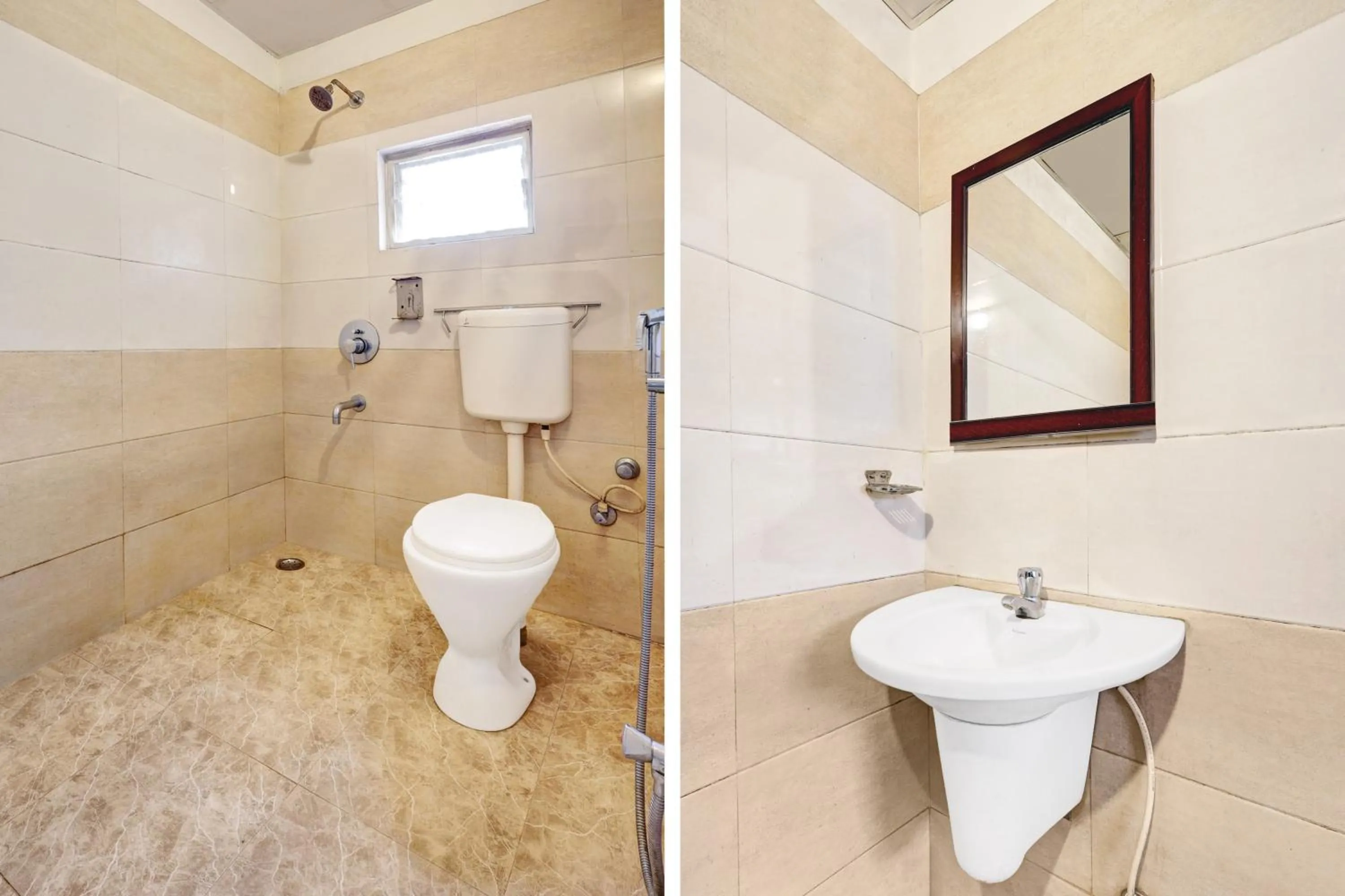 Bathroom in Super Collection O jagadamba Junction near Beach Road