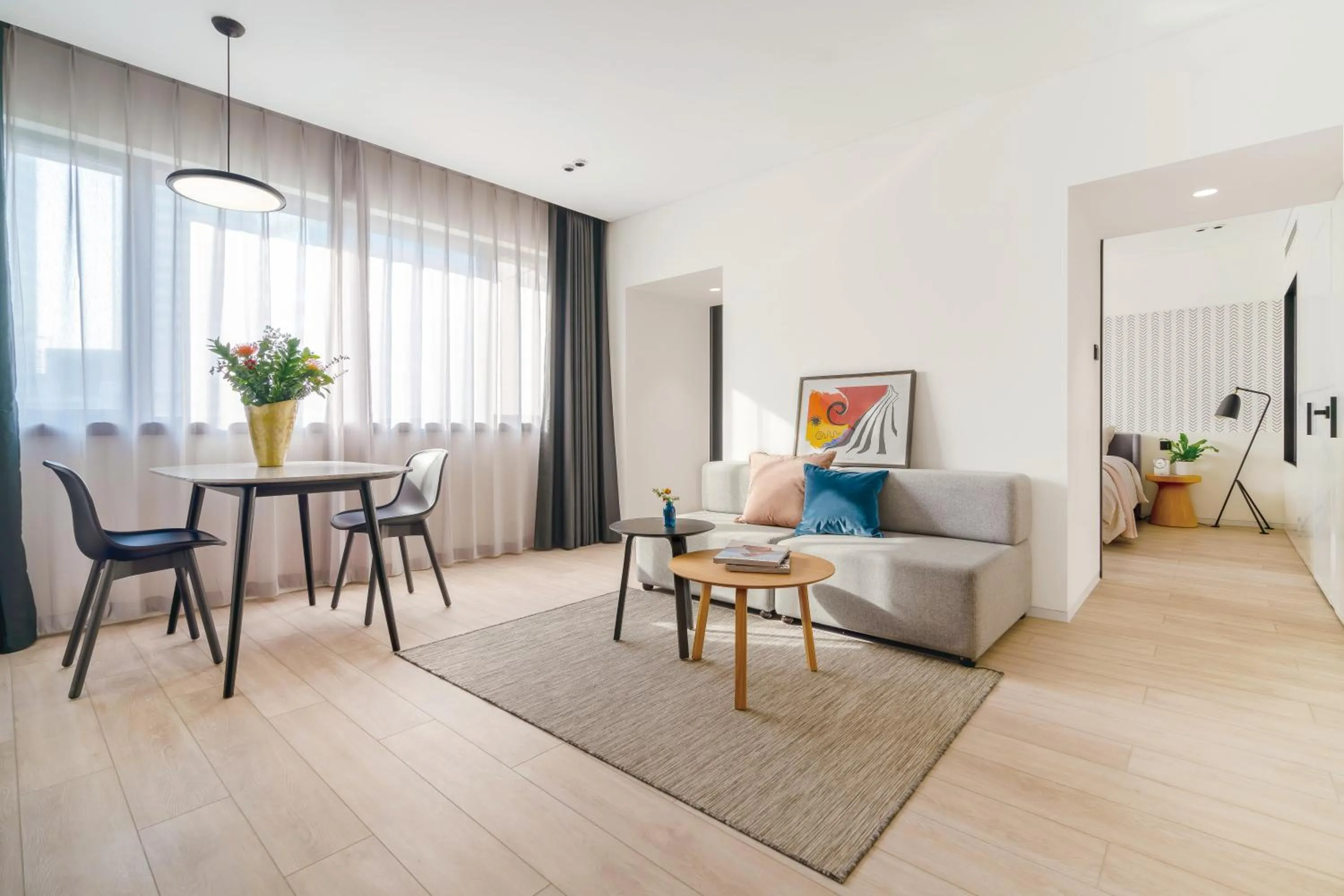 Living room in Stey Beijing Sanlitun Boutique Hotel