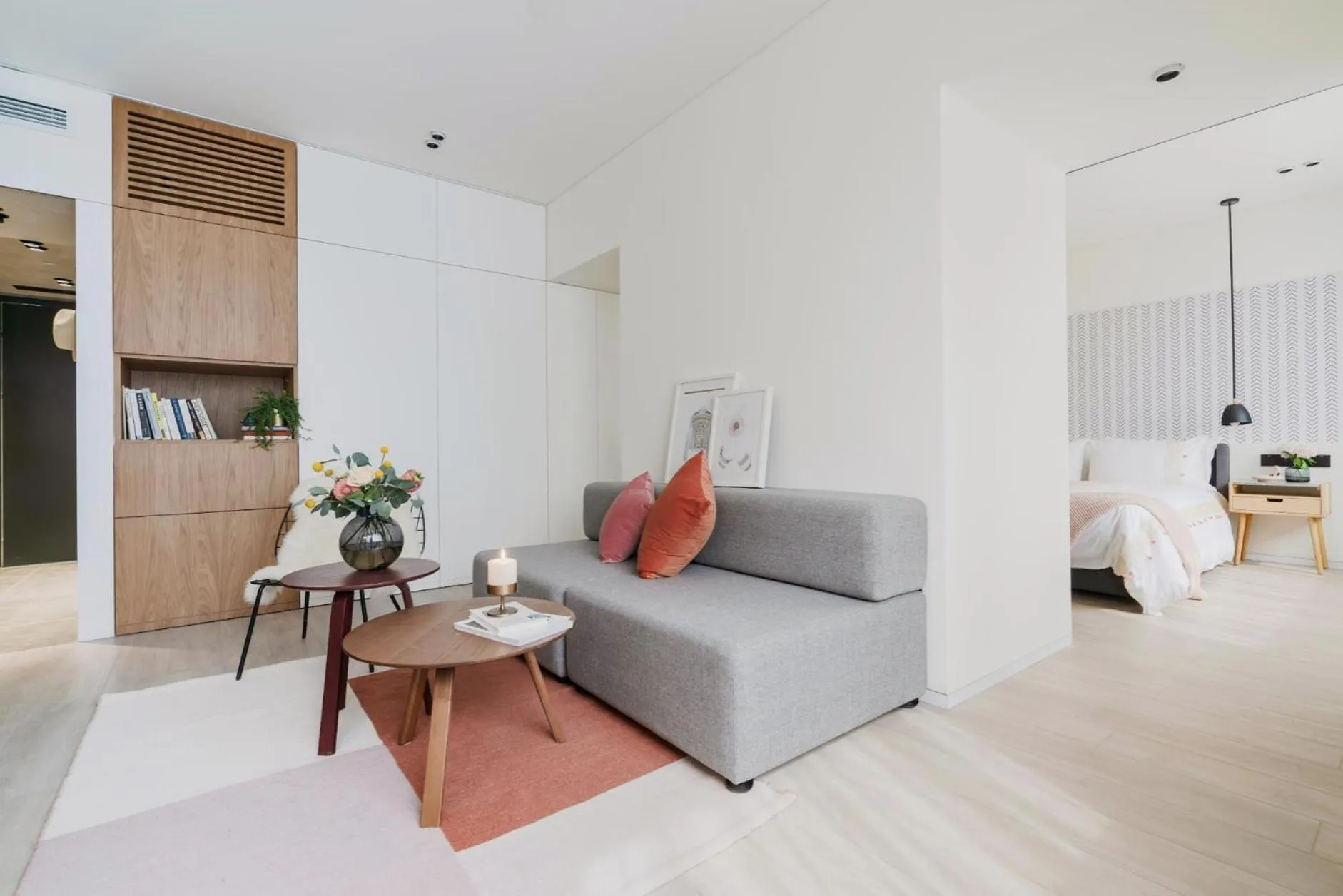 Bed in Stey Beijing Sanlitun Boutique Hotel