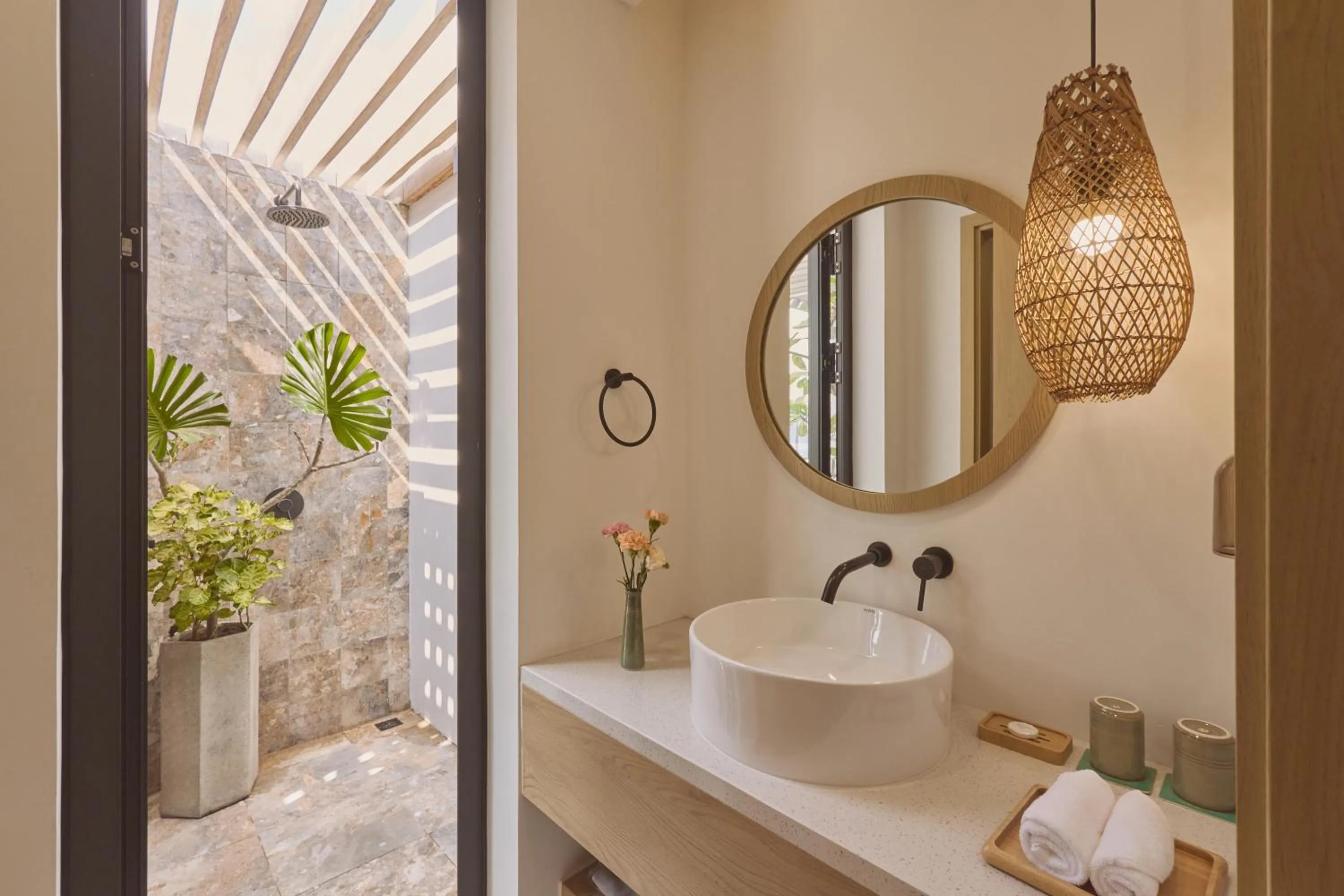 Shower in Andochine Villas Resort & Spa Phu Quoc - All Villas with Private Pool