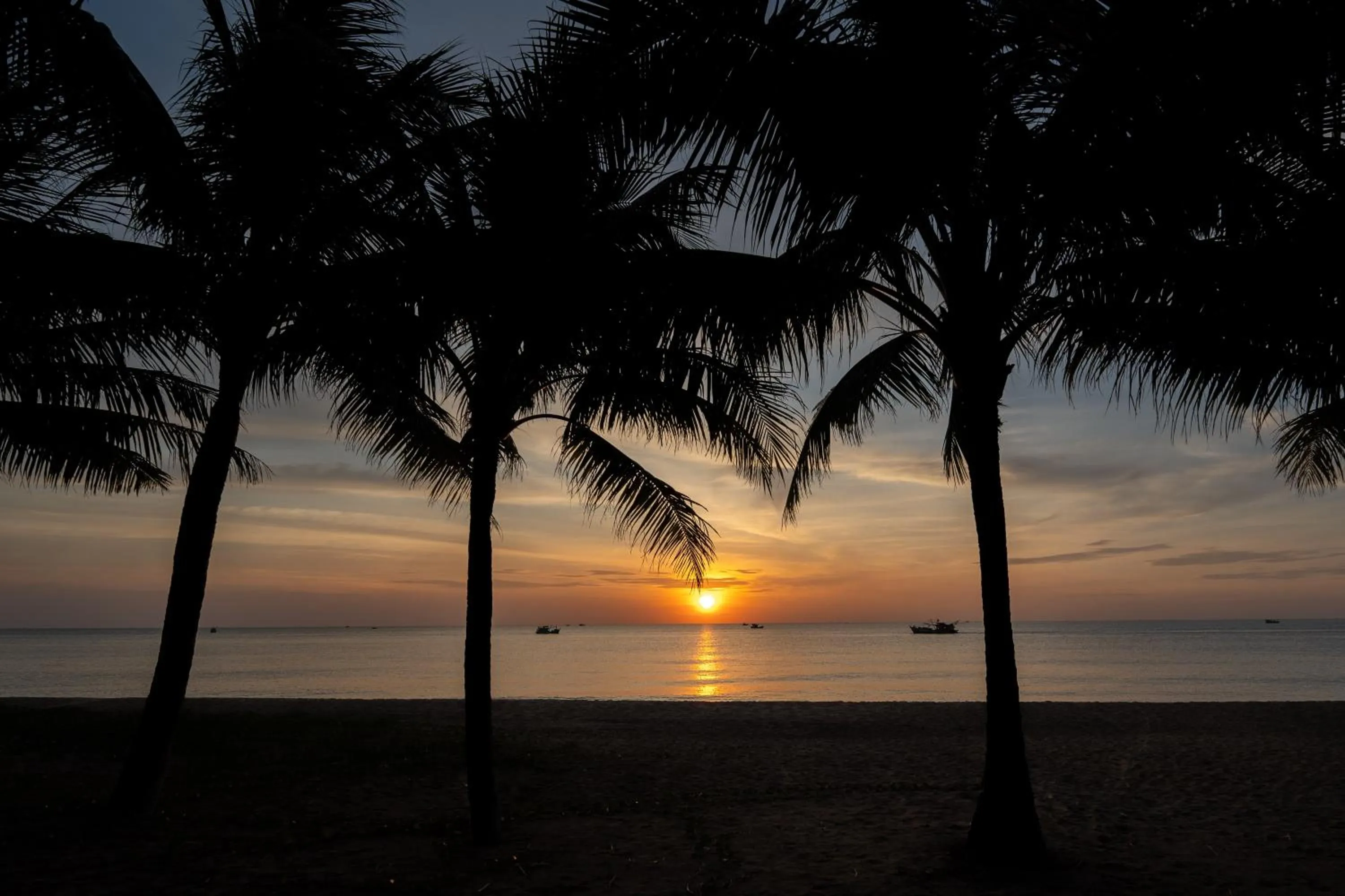 Sunset in Andochine Villas Resort & Spa Phu Quoc - All Villas with Private Pool