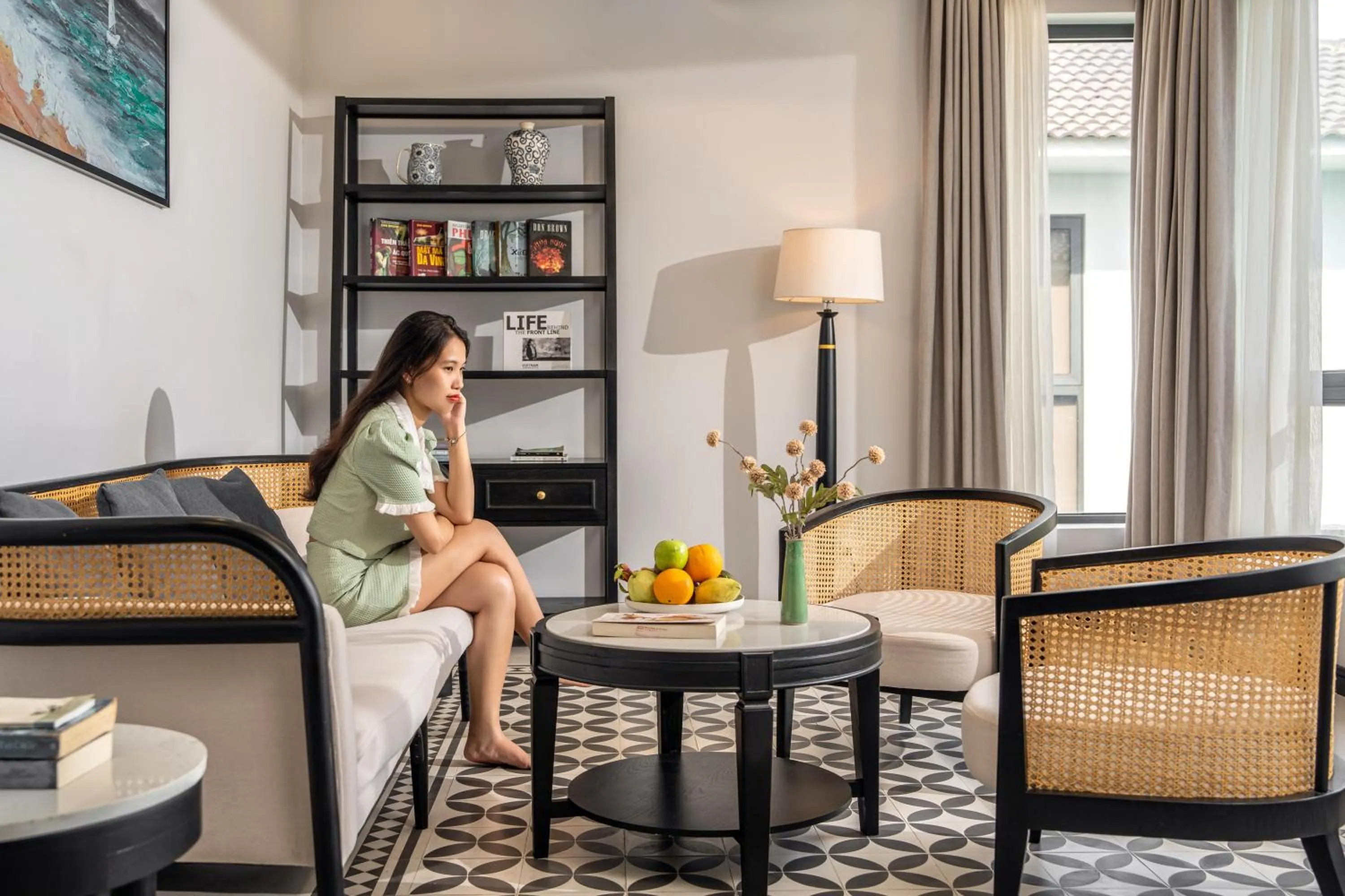 Living room in Andochine Villas Resort & Spa Phu Quoc - All Villas with Private Pool