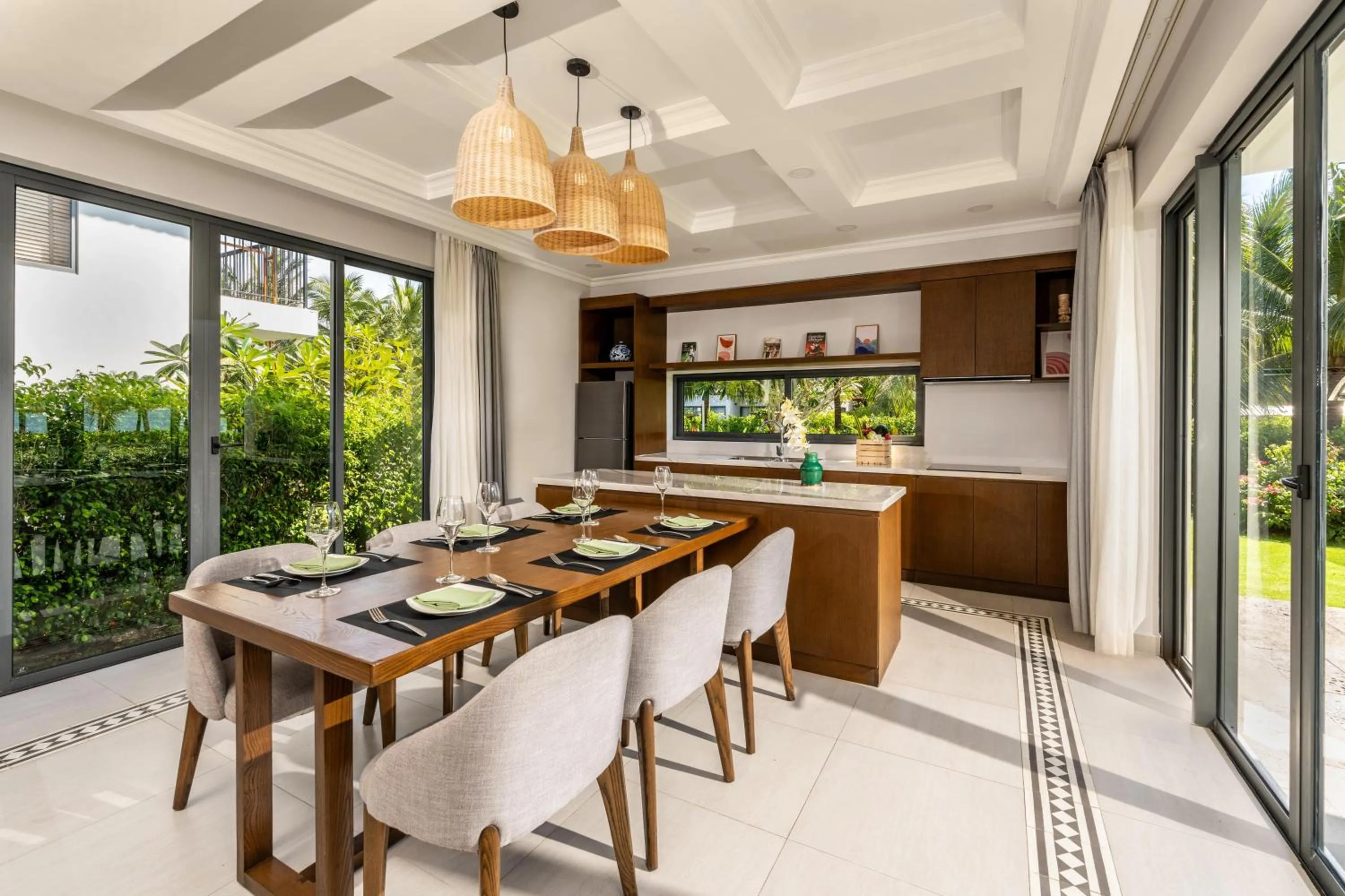 Communal kitchen in Andochine Villas Resort & Spa Phu Quoc - All Villas with Private Pool