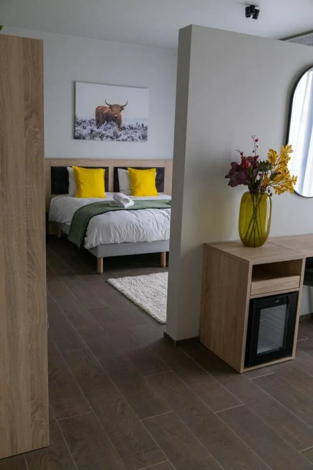 Bed in Les Chambres du Vieux Château