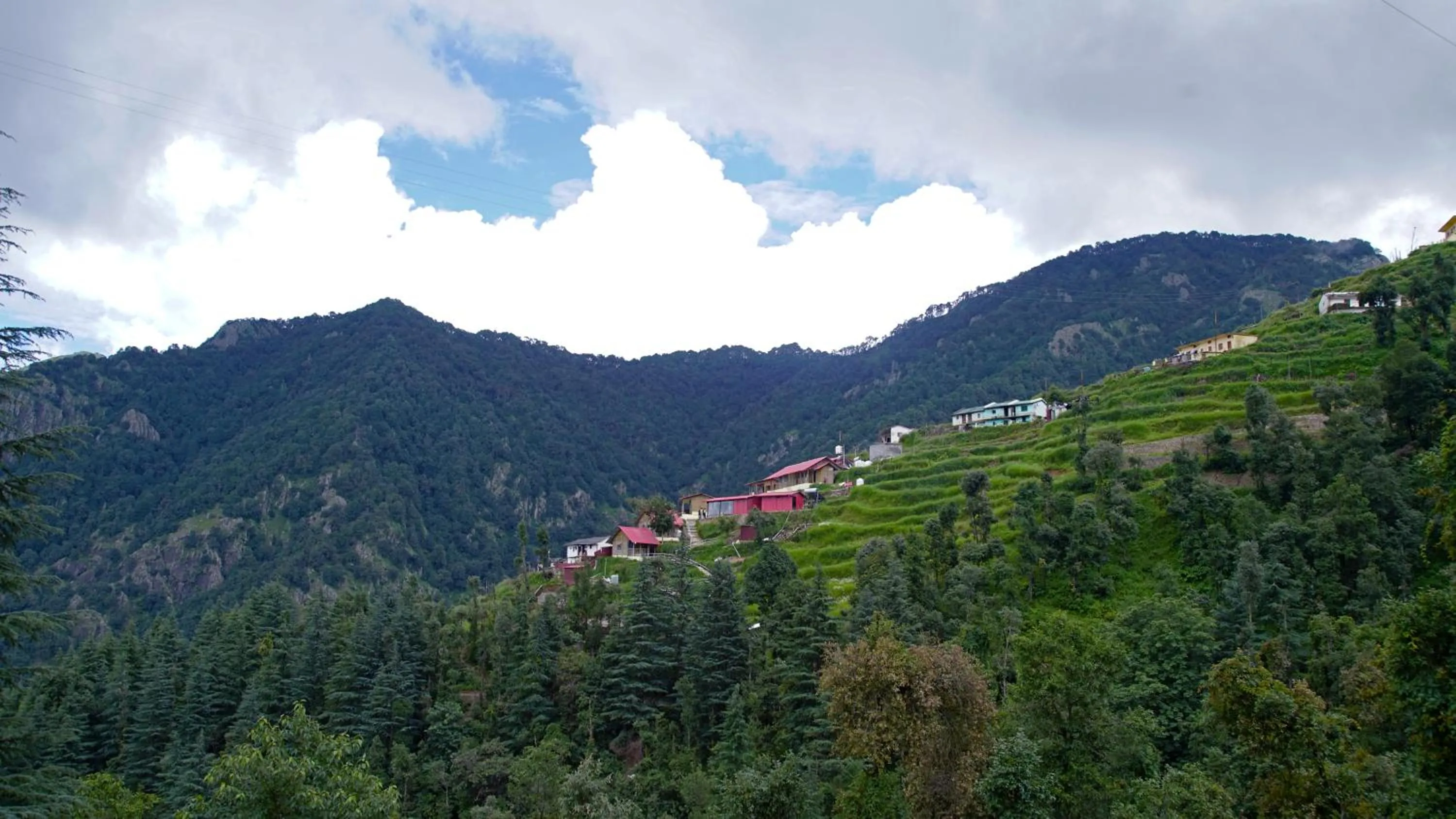 Bird's eye view in Glamwood Resort Dhanaulti, Ranked 1 in Dhanaulti