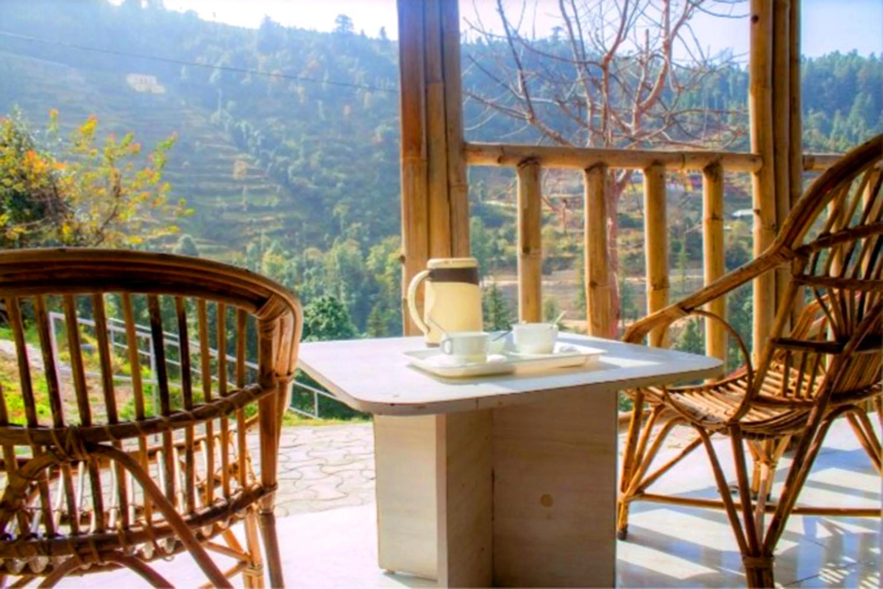 Balcony/Terrace in Glamwood Resort Dhanaulti, Ranked 1 in Dhanaulti