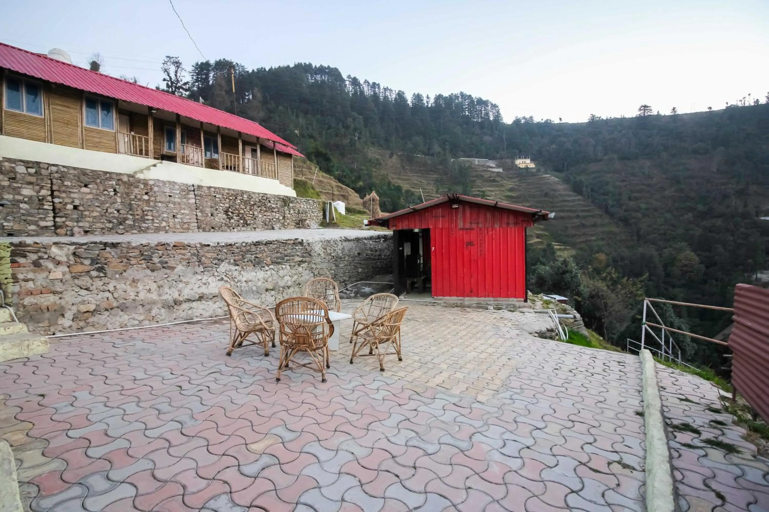 Patio in Glamwood Resort Dhanaulti, Ranked 1 in Dhanaulti