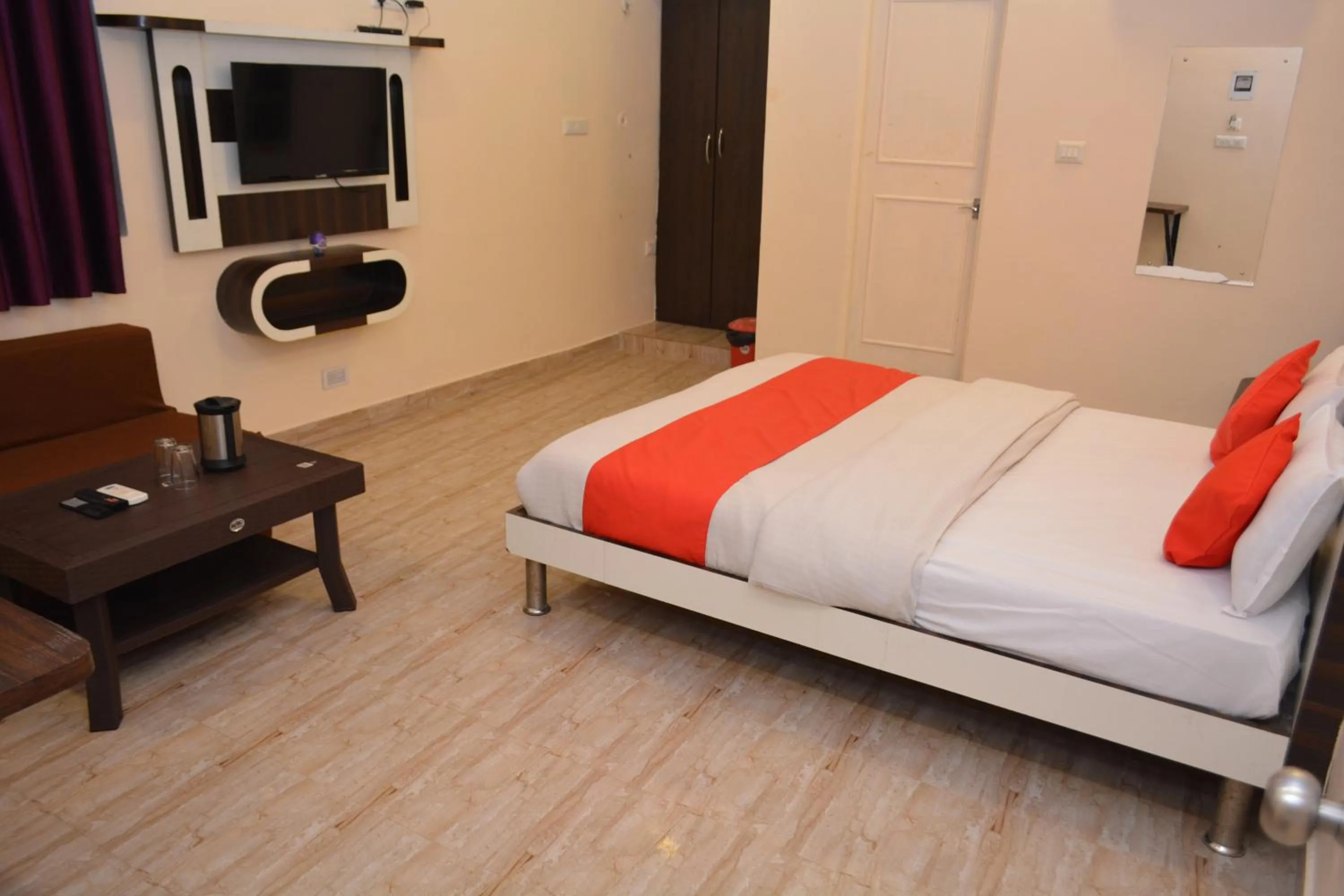 Bed in Hotel Comfort and Terrace Lounge