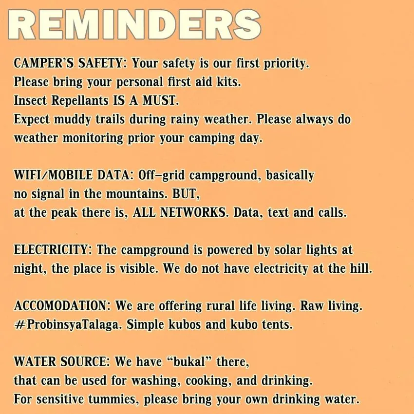 Raw Camping at Camping Paradise Singalong Mountain Garden