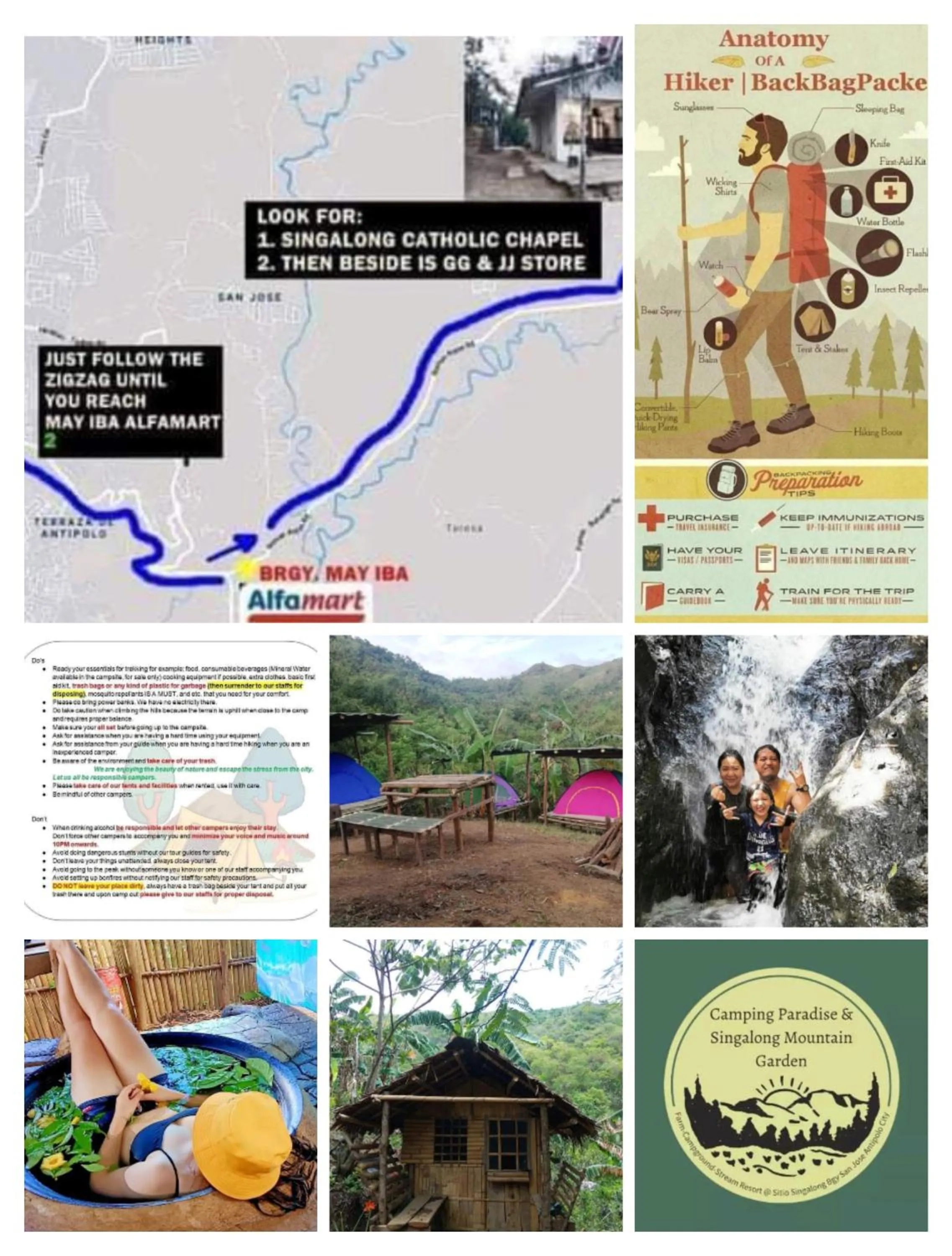 Raw Camping at Camping Paradise Singalong Mountain Garden