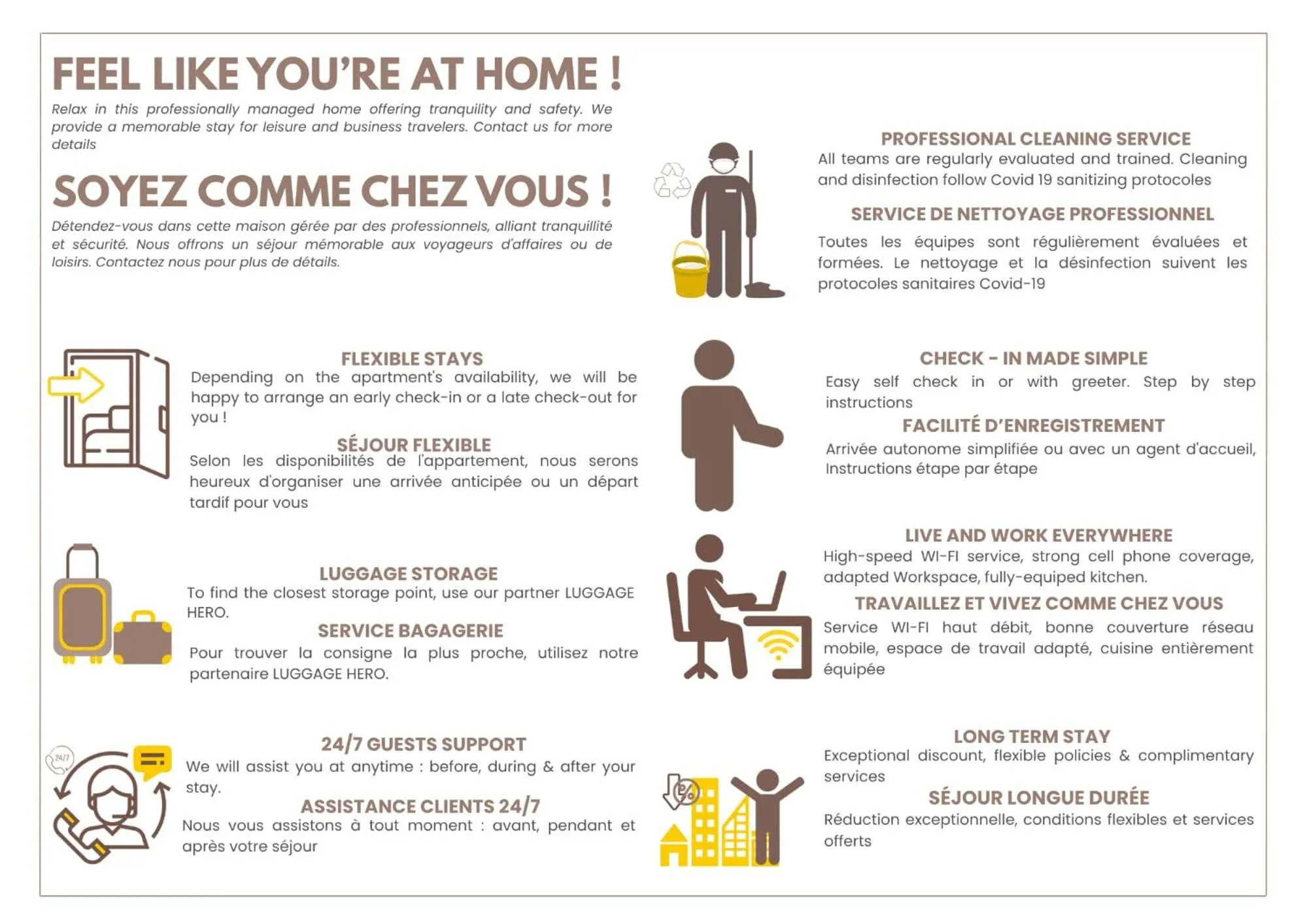 Text overlay in Champs-Elysées - Prestige apartment with lift avenue Matignon