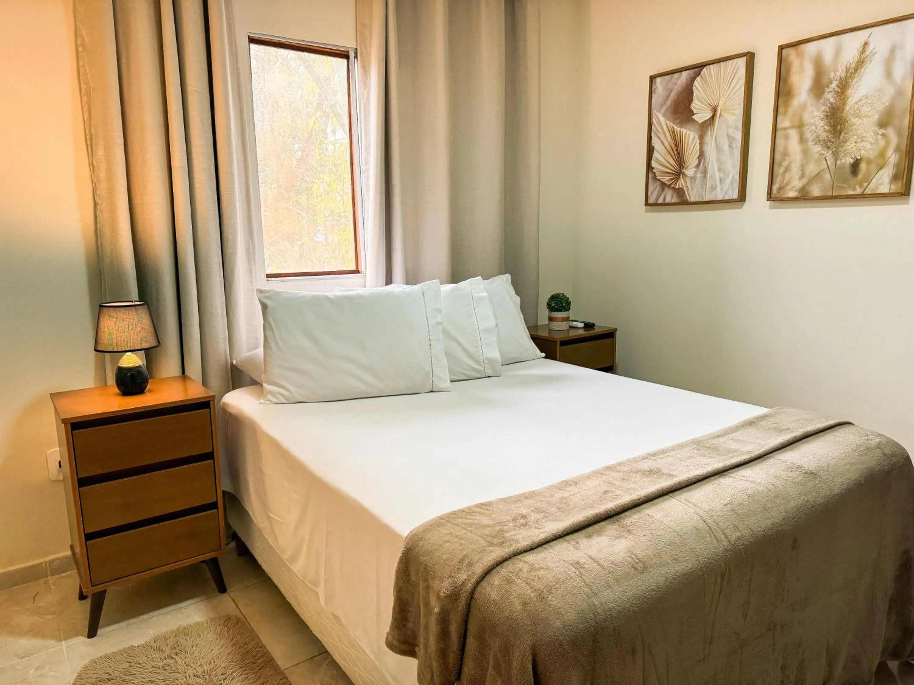 Bed in Pousada Entre Folhas