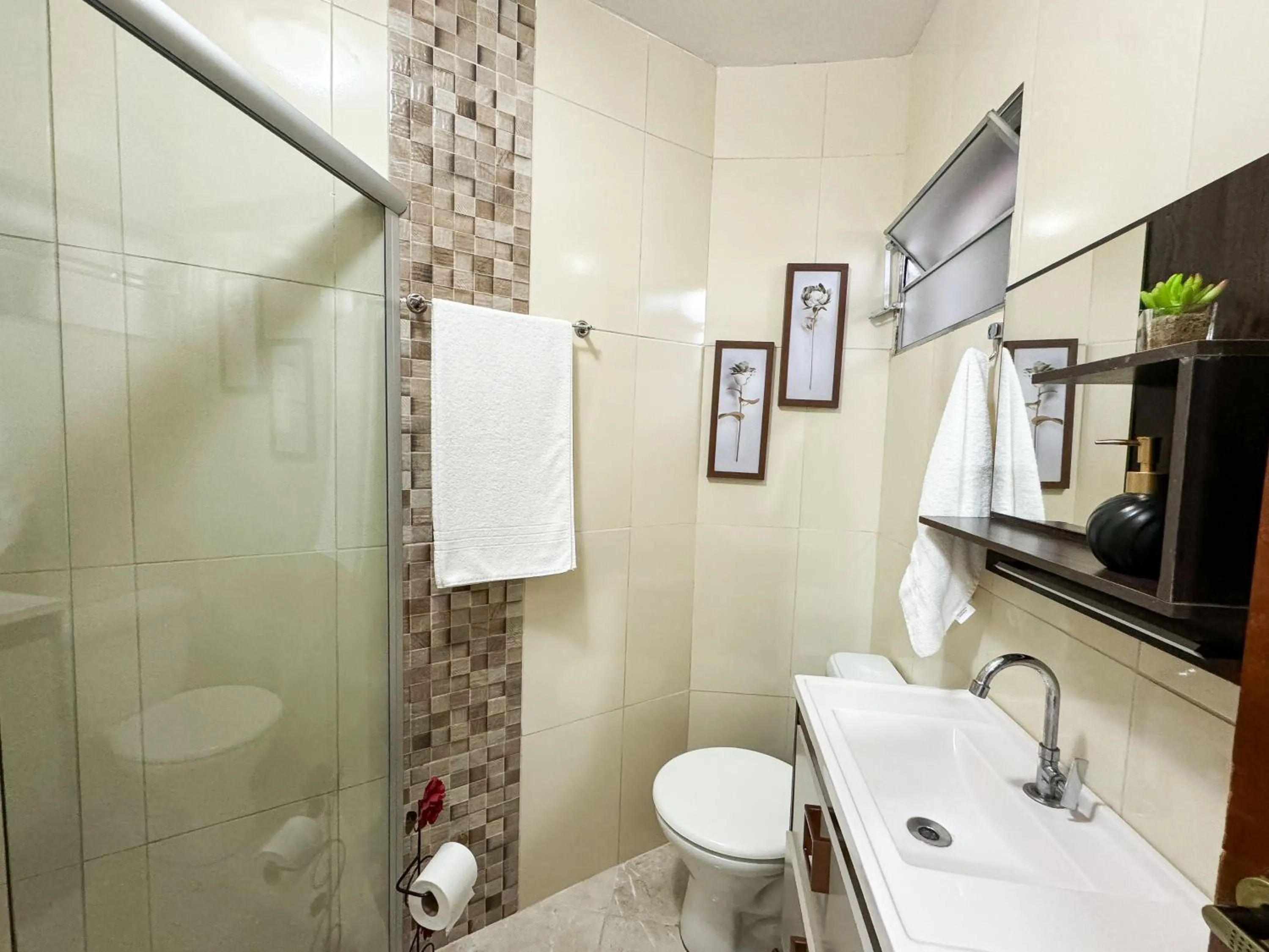 Shower in Pousada Entre Folhas