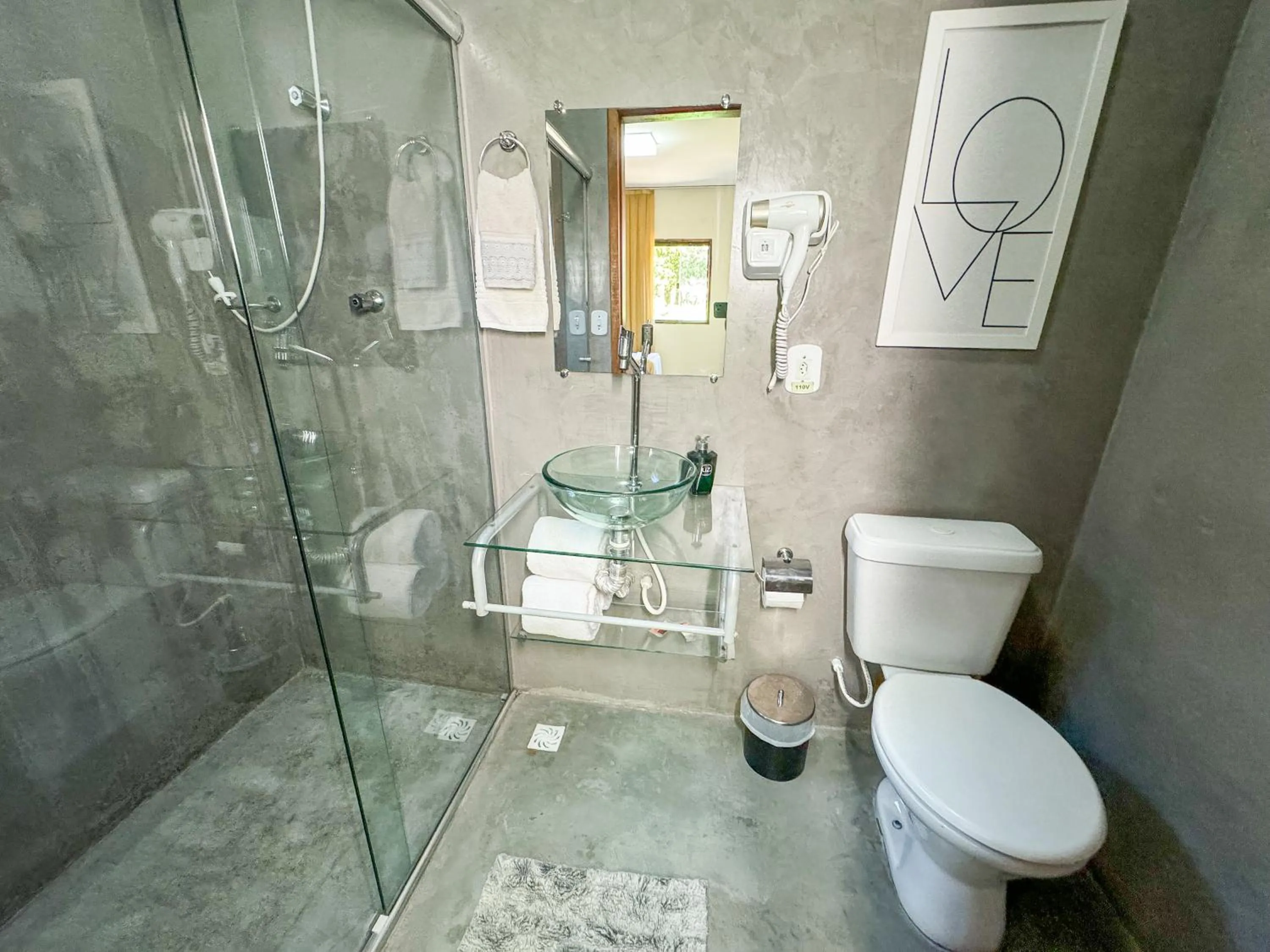 Bathroom in Pousada Entre Folhas