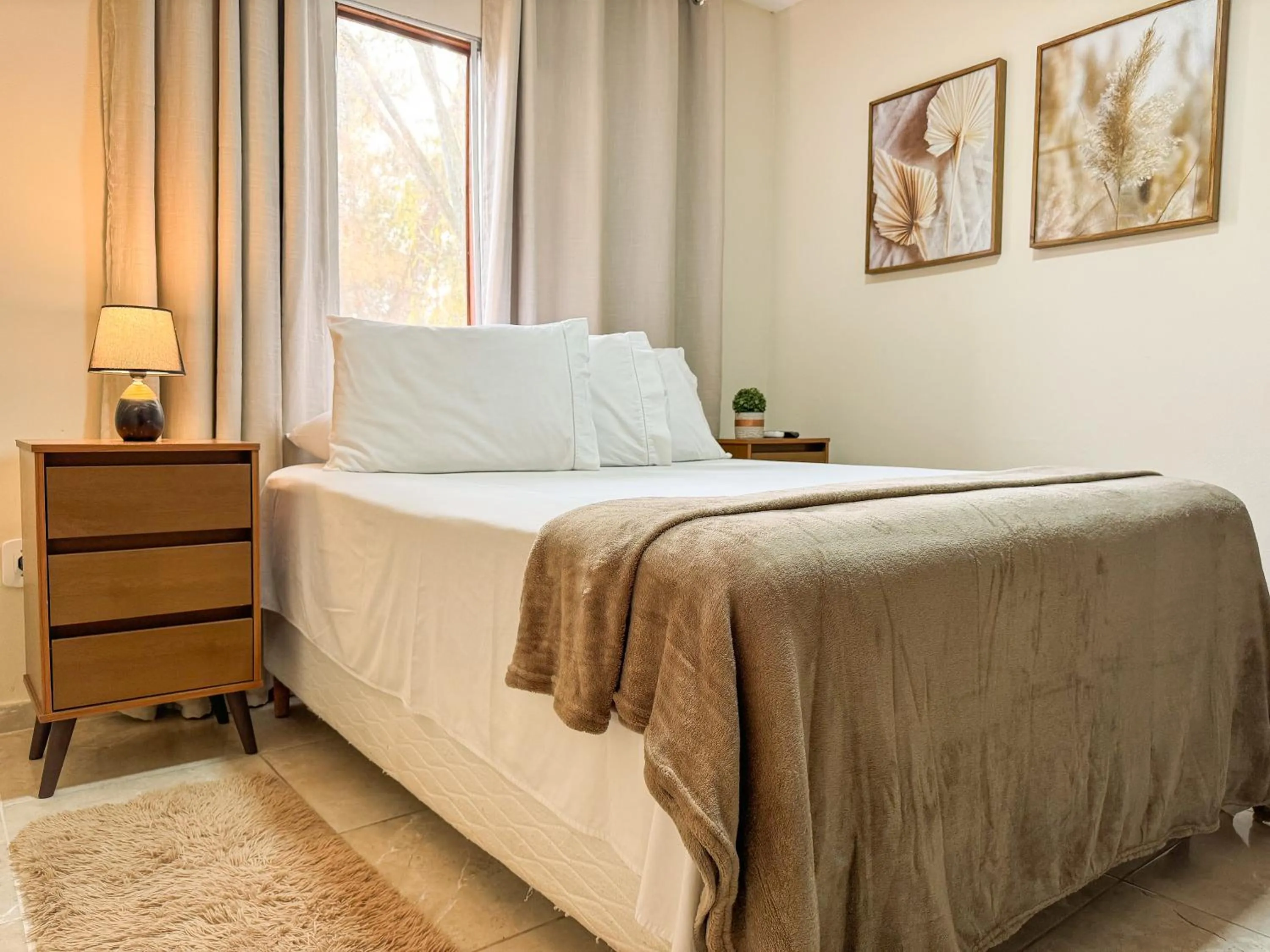 Bed in Pousada Entre Folhas