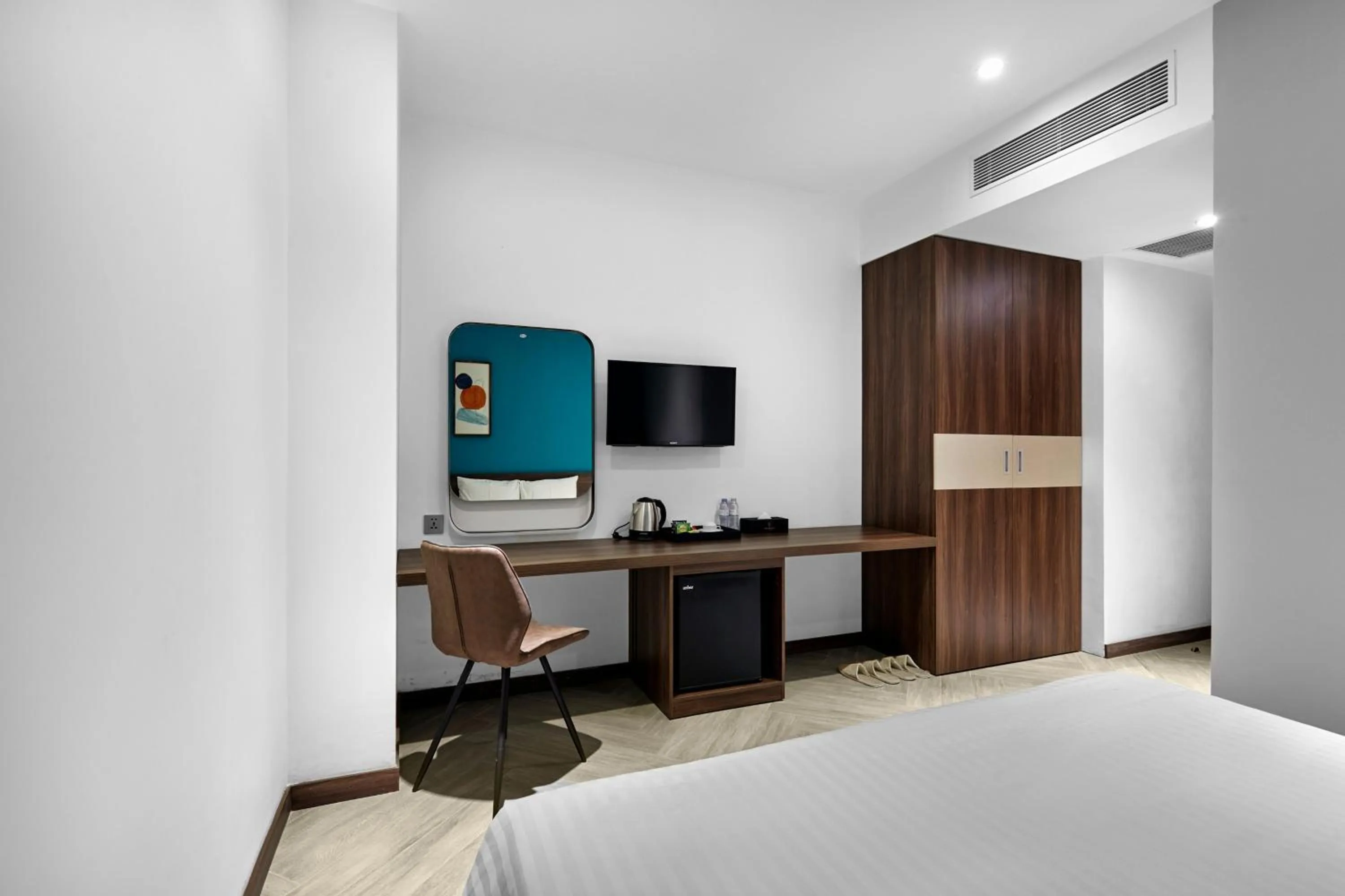 Bed in CHAU KHUONG HOTEL