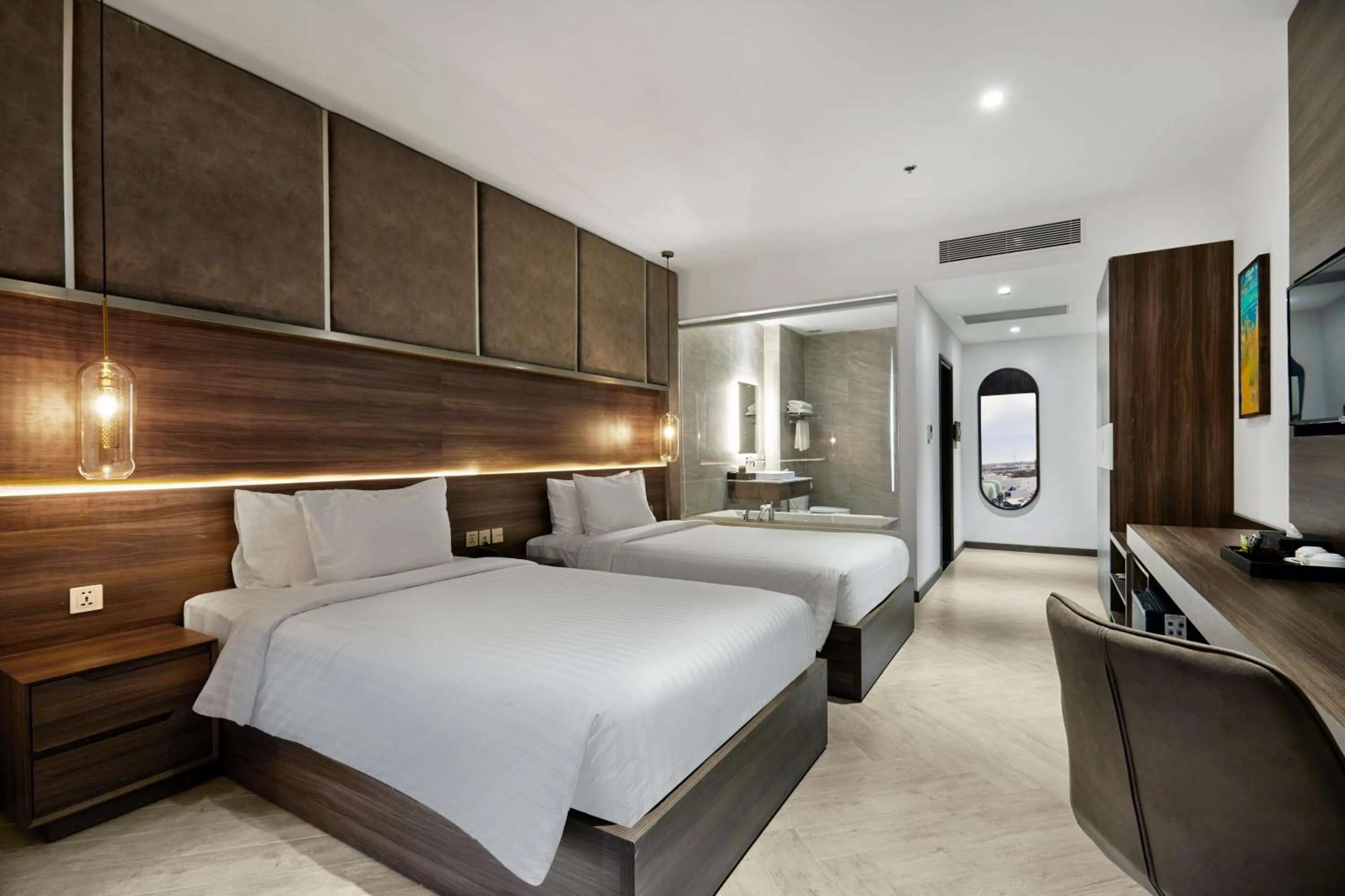 Bed in CHAU KHUONG HOTEL