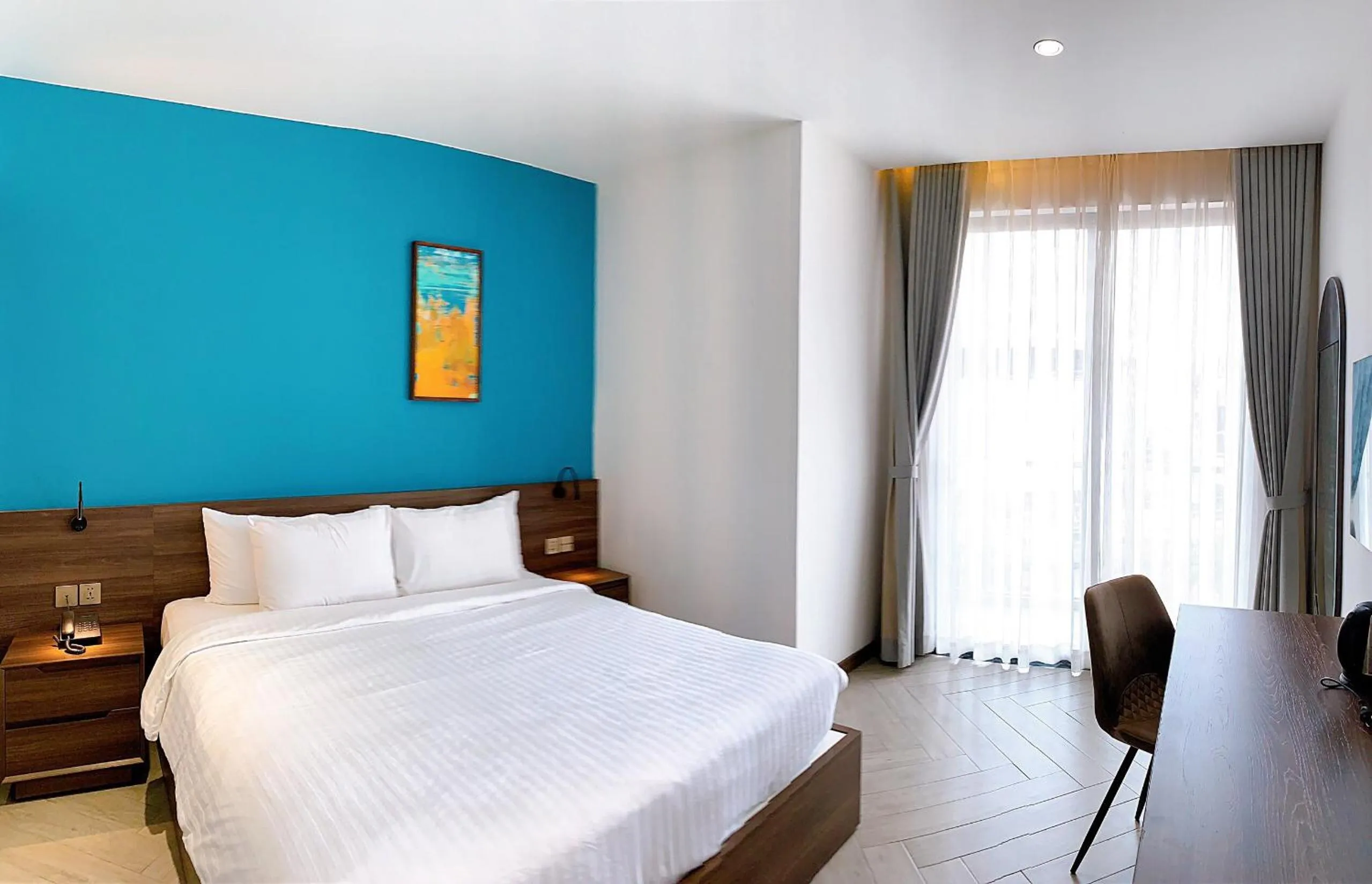 Bed in CHAU KHUONG HOTEL