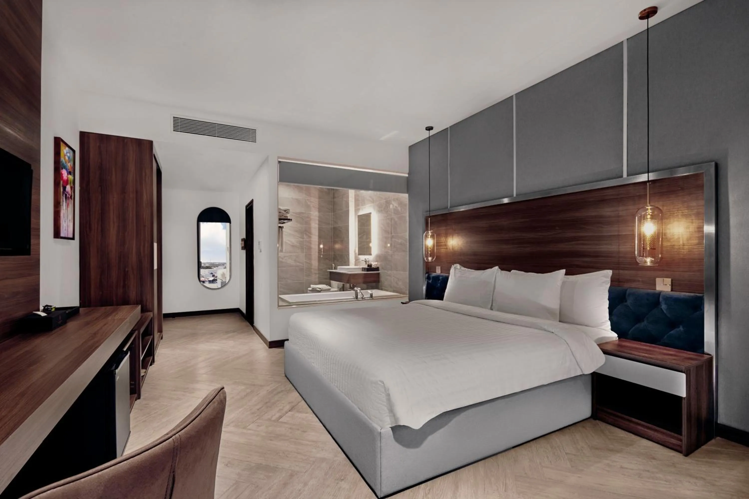 Bed in CHAU KHUONG HOTEL