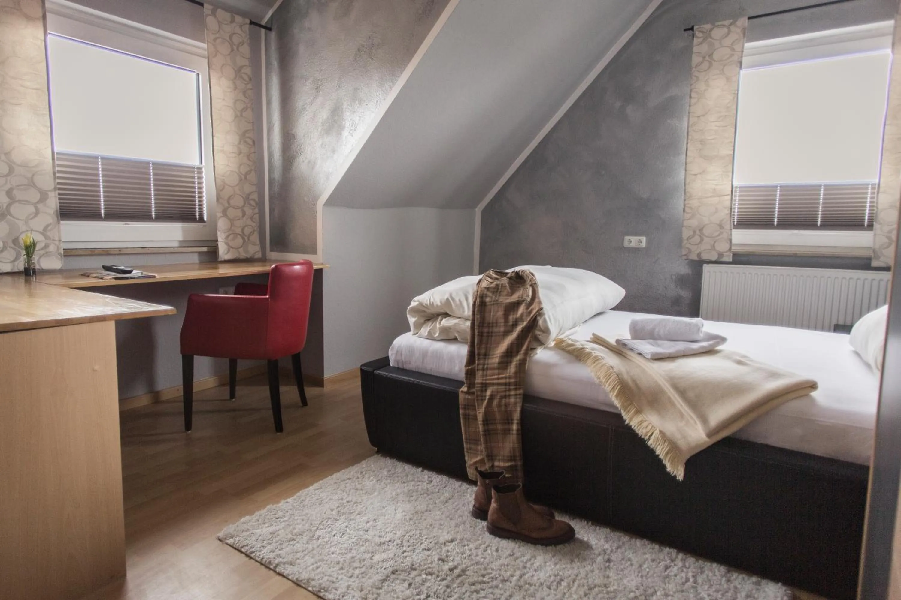 Bed in Schwiizeralp Hotel & Restaurant