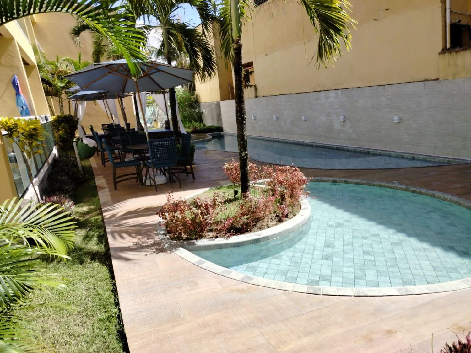 Swimming pool in Pousada Água Viva