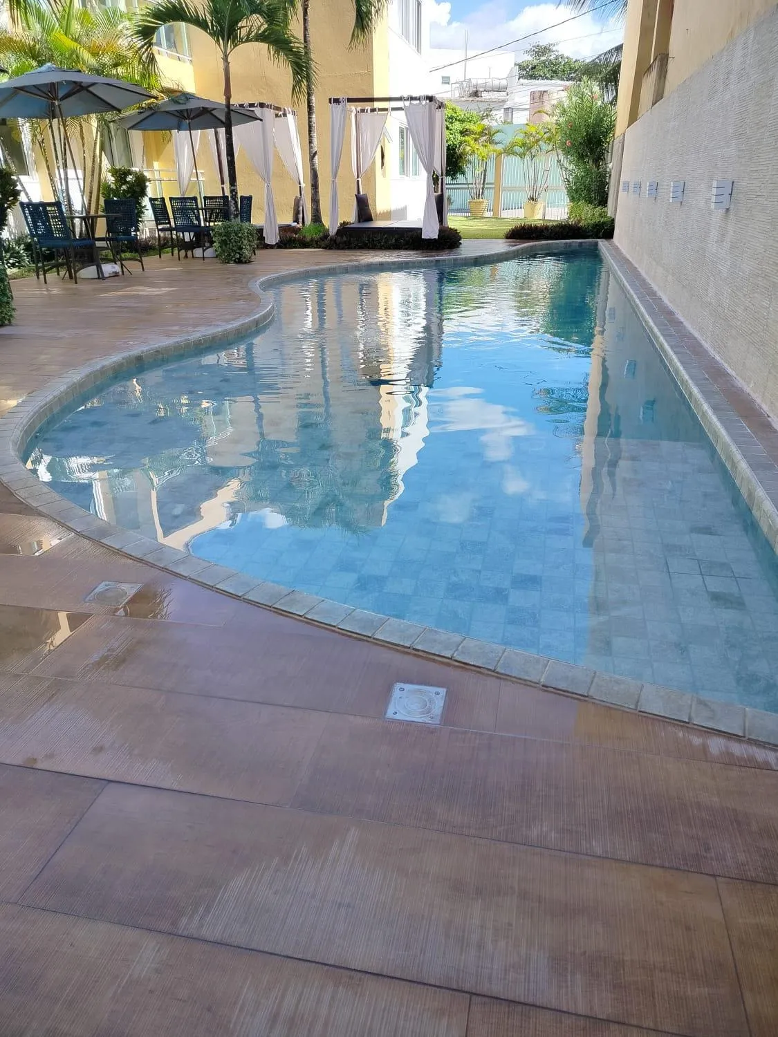 Swimming pool in Pousada Água Viva