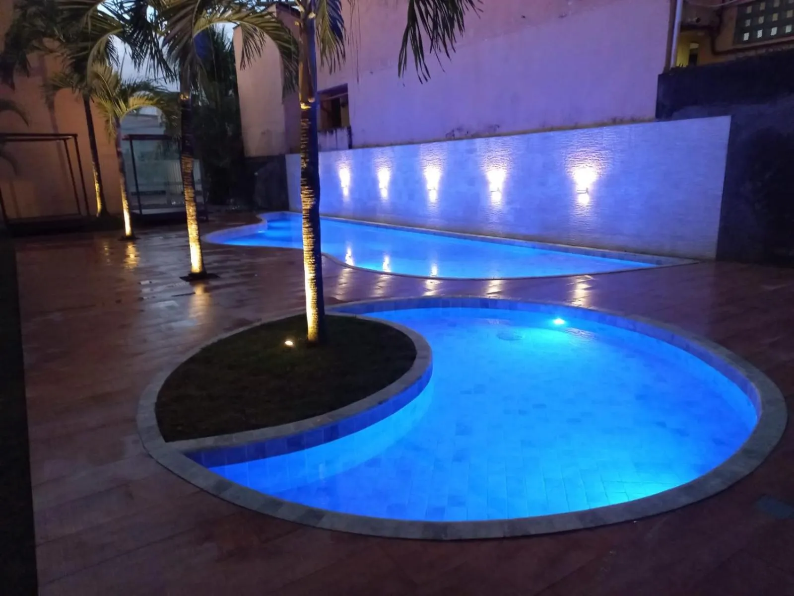 Pool view in Pousada Água Viva