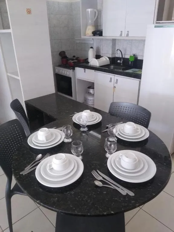 Kitchen or kitchenette in Pousada Água Viva