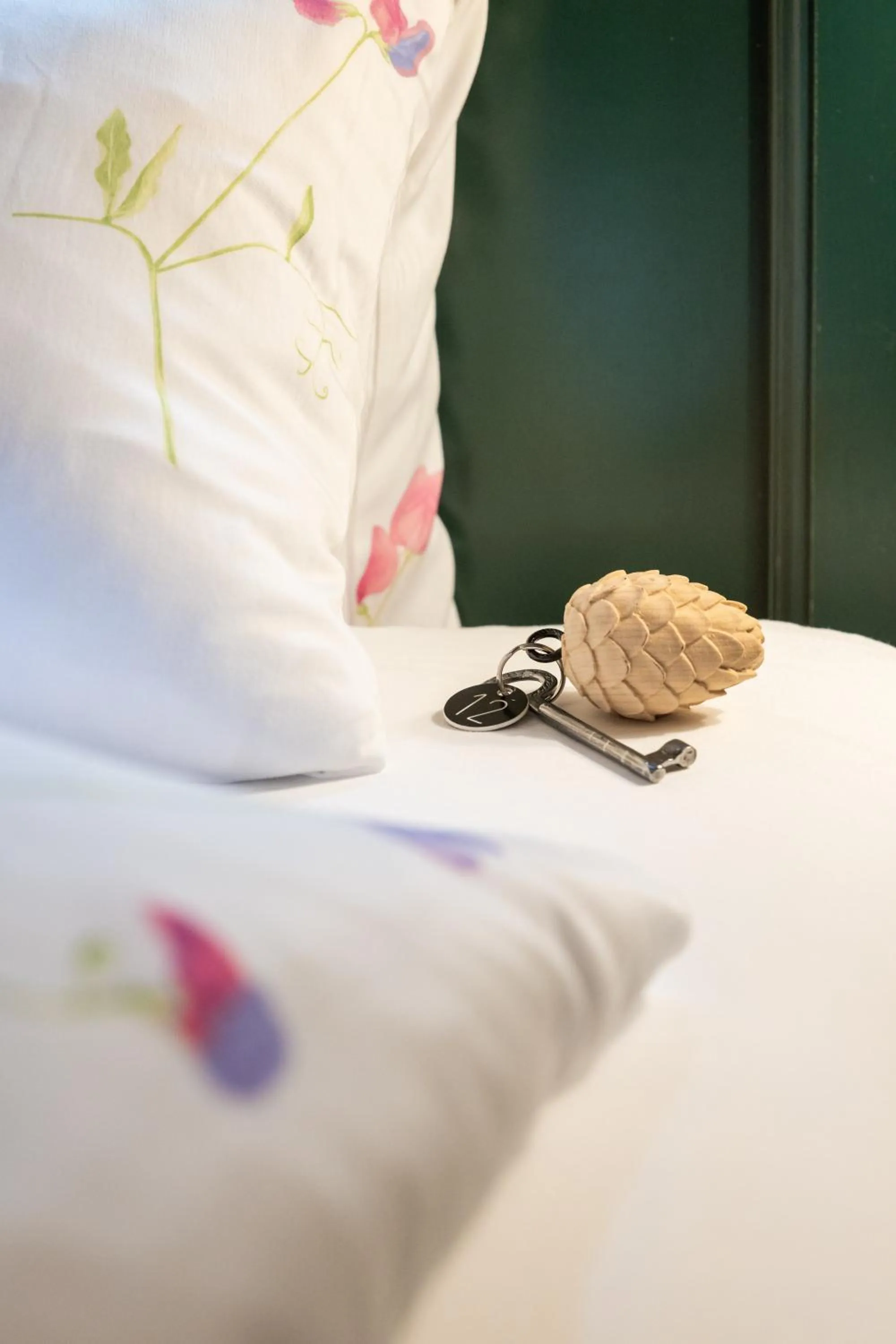 Decorative detail, Bed in Hotel Chesa Spuondas