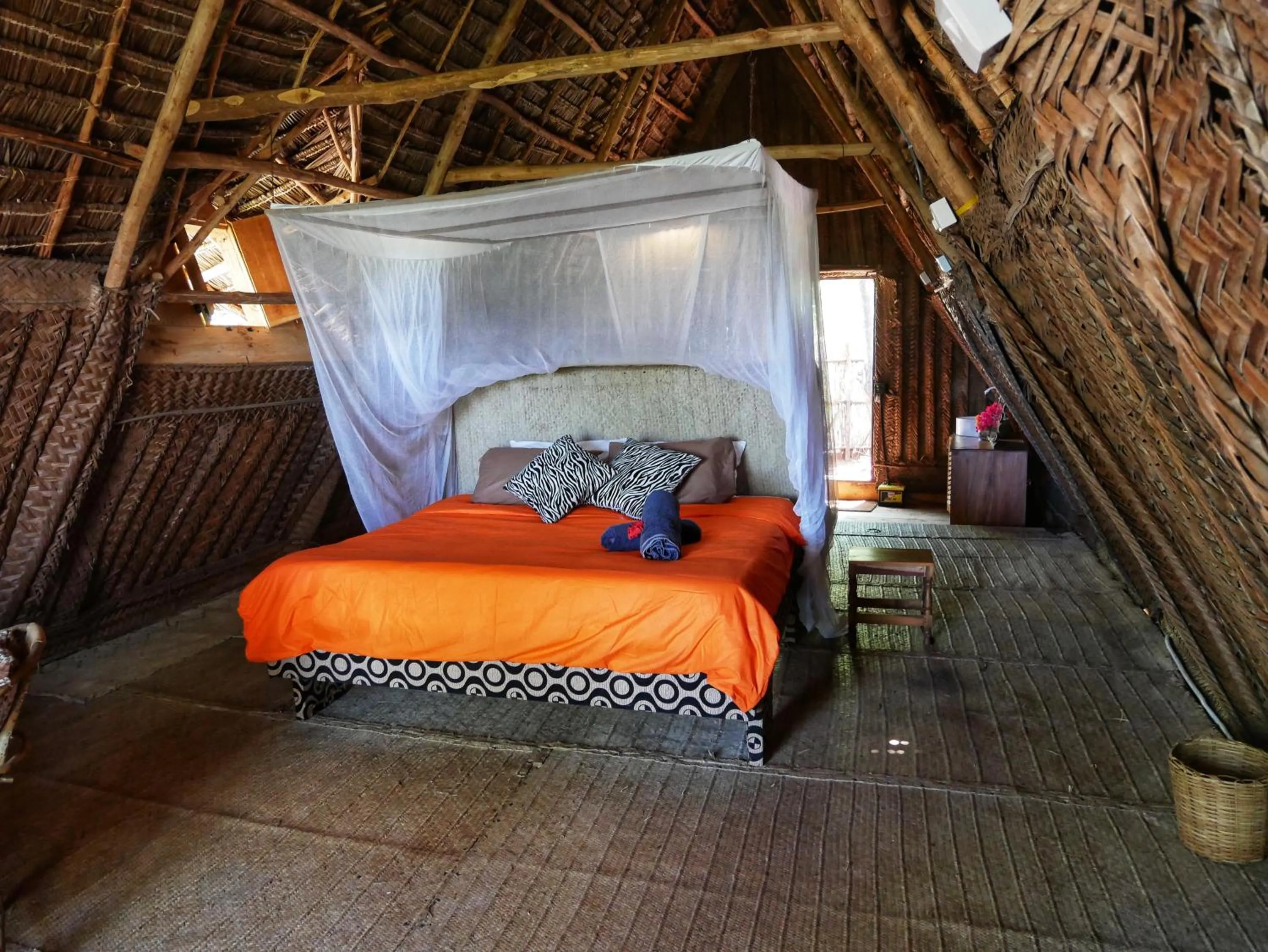 Bedroom, Bed in COCO REEF ECOLODGE
